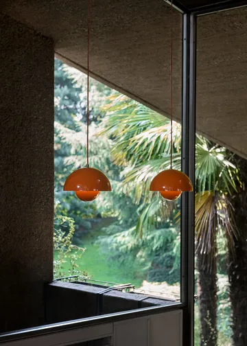 Candeeiro suspenso FlowerPot VP1 - Laranja vibrante - &Tradition