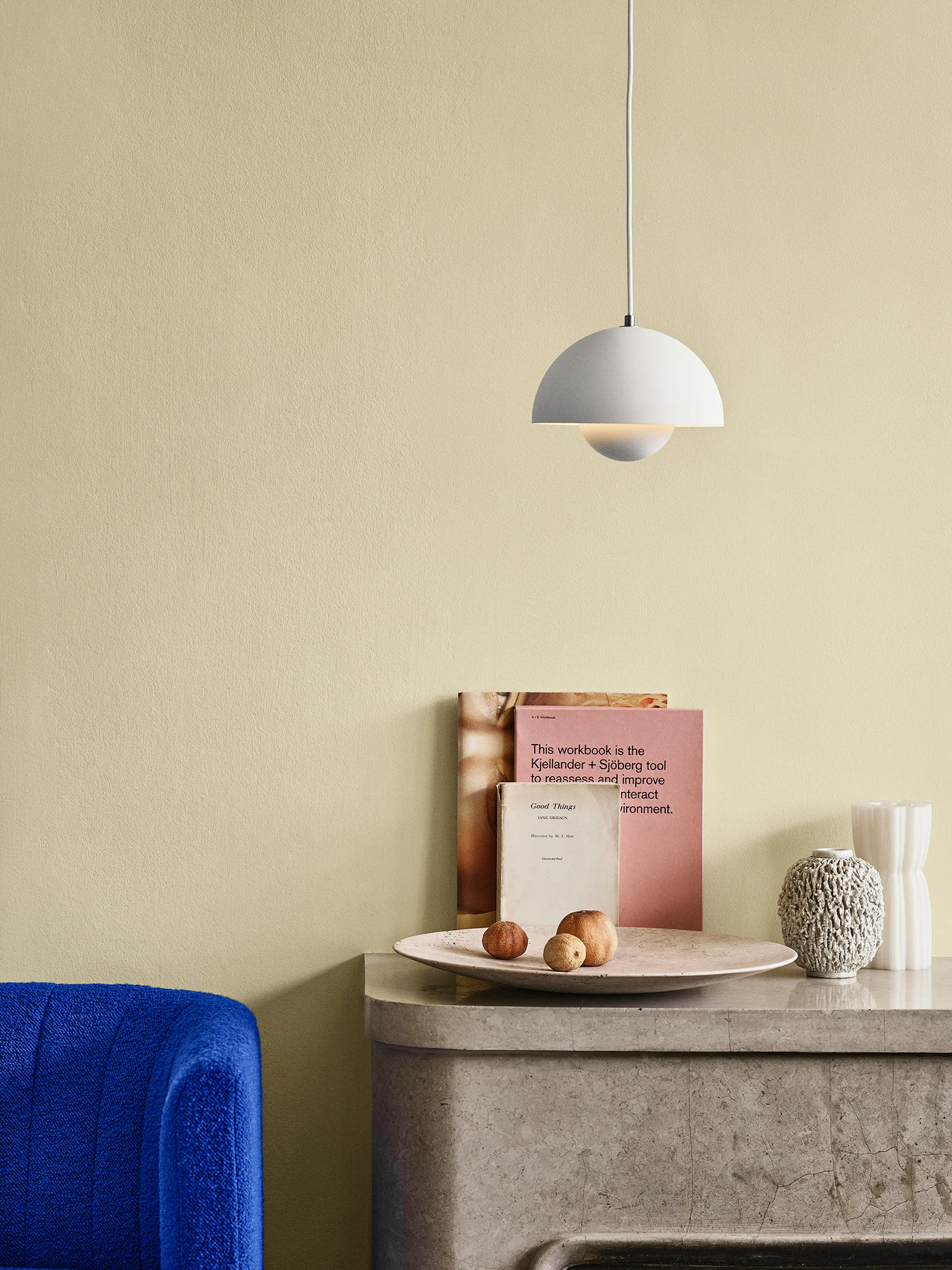 Candeeiro suspenso FlowerPot VP1, Matte white &Tradition