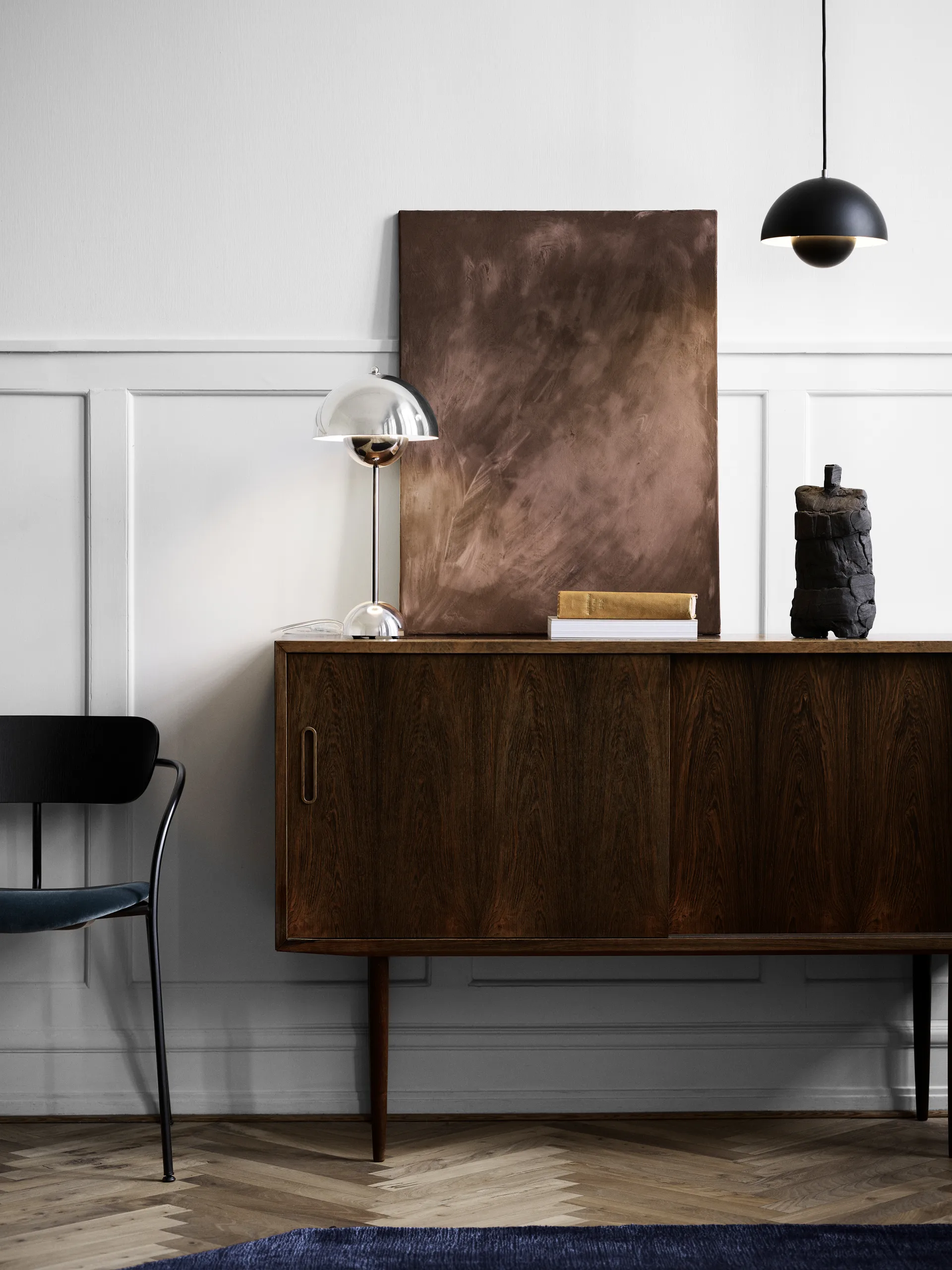 Candeeiro suspenso FlowerPot VP1, Preto mate &Tradition