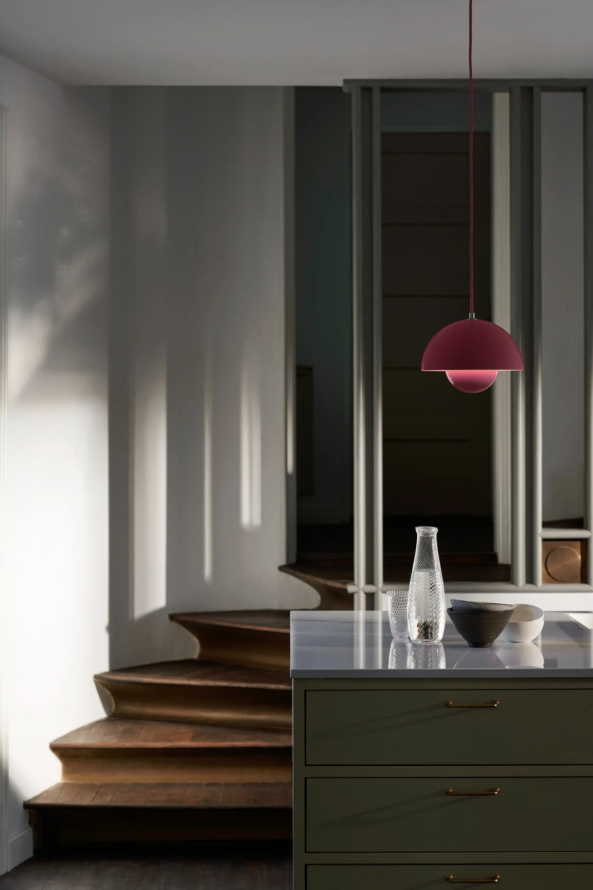 Candeeiro suspenso FlowerPot VP1, Rosa picante &Tradition