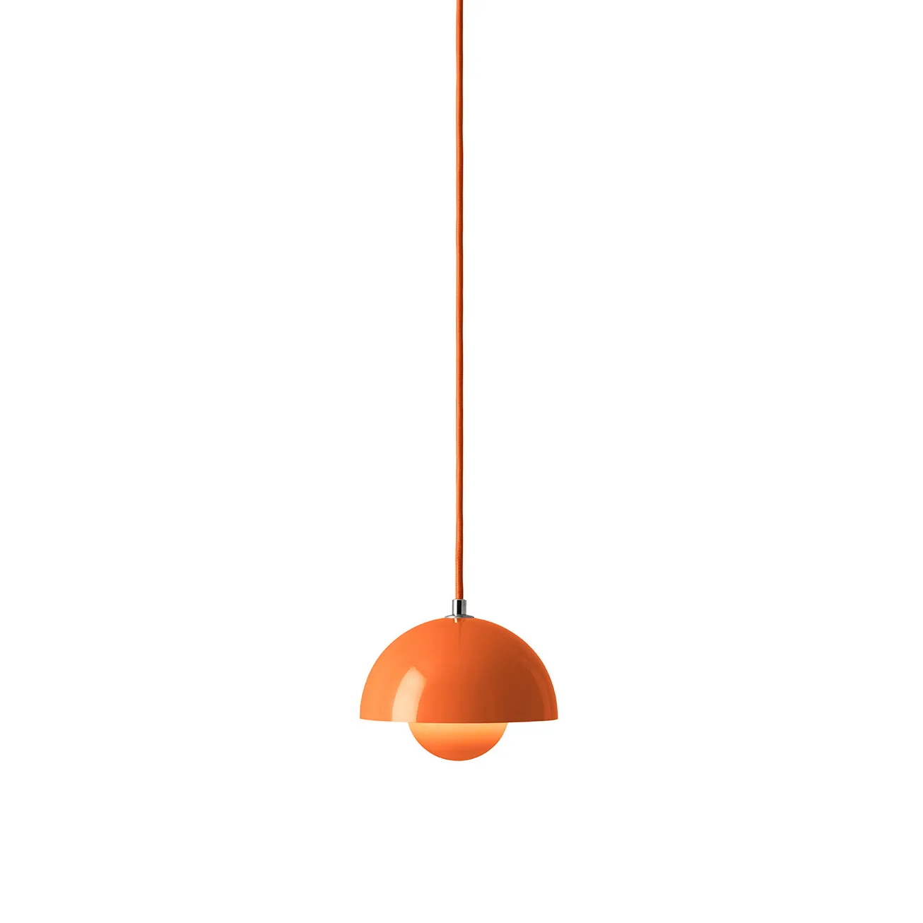 Candeeiro suspenso Flowerpot VP10, Laranja vibrante &Tradition
