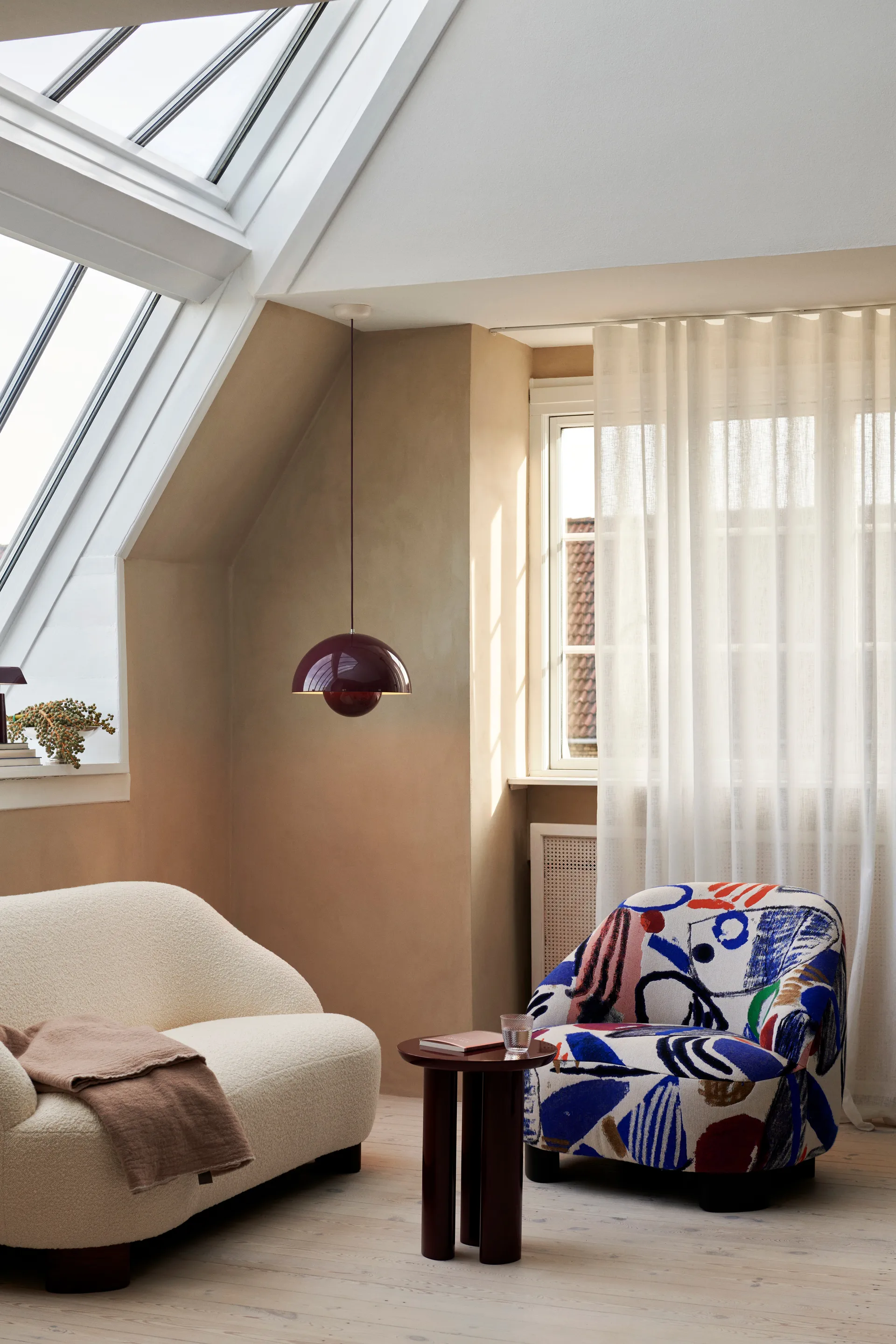 Candeeiro suspenso Flowerpot VP7, Ameixa escura &Tradition