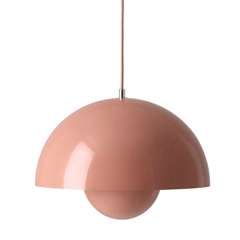 Candeeiro suspenso Flowerpot VP7, beige-red &Tradition