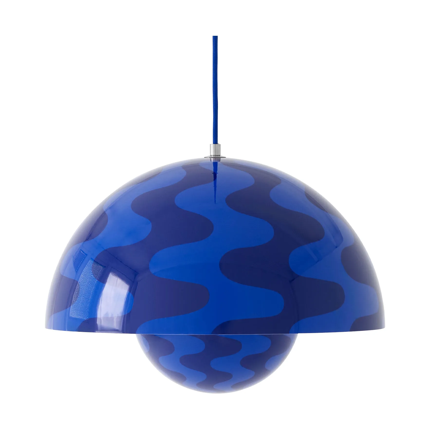 Candeeiro suspenso Flowerpot VP7, Cobalt blue-Twilight blue &Tradition