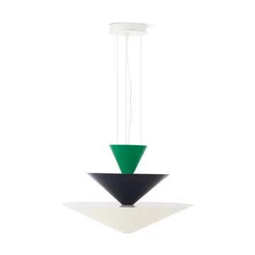 Candeeiro suspenso Gio LN15 Ø92 cm - Signal green-deep blue-ecru - &Tradition