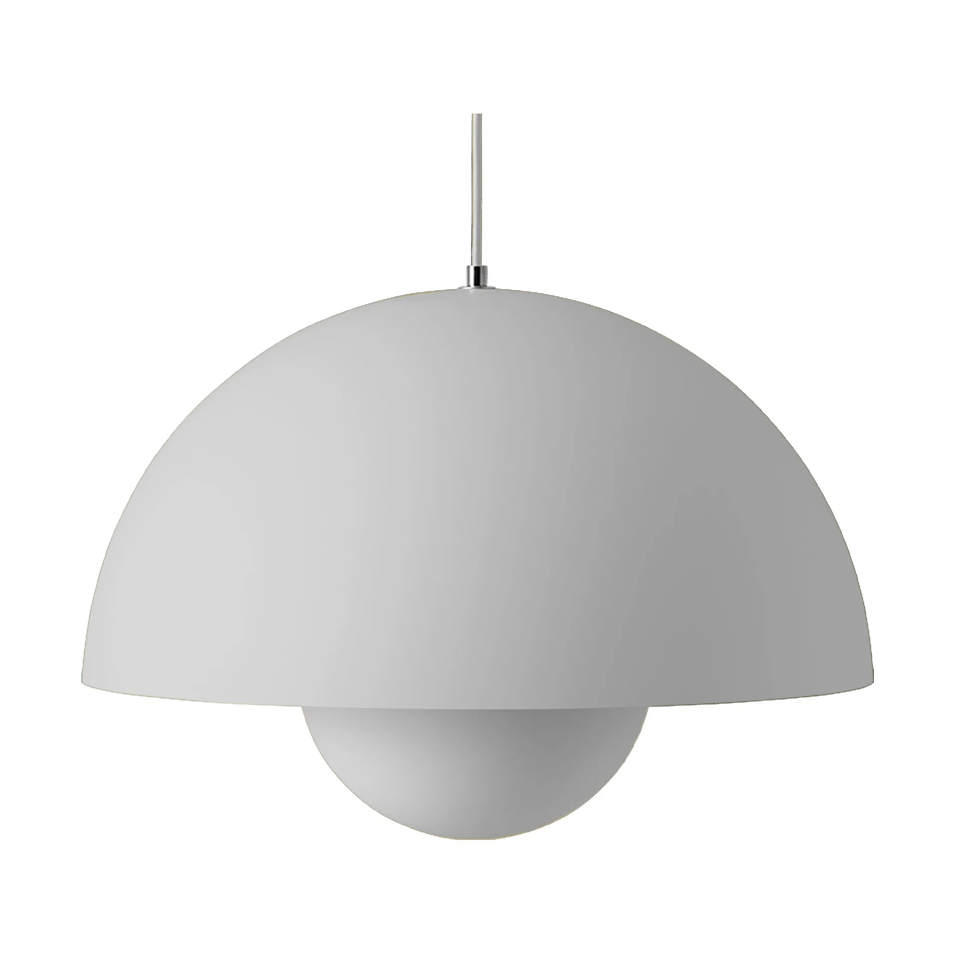 Candeeiro suspenso grande FlowerPot VP2, Cinzento‑claro mate &Tradition