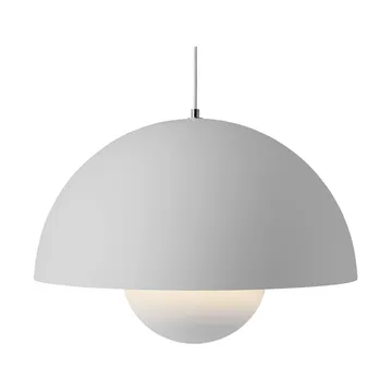 Candeeiro suspenso grande FlowerPot VP2 - Cinzento‑claro mate - &Tradition