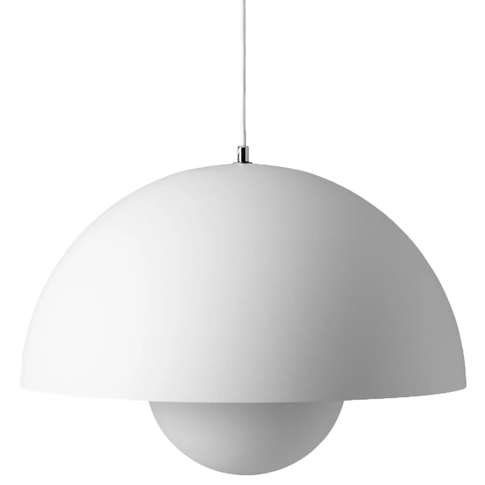 Candeeiro suspenso grande FlowerPot VP2, matte white &Tradition