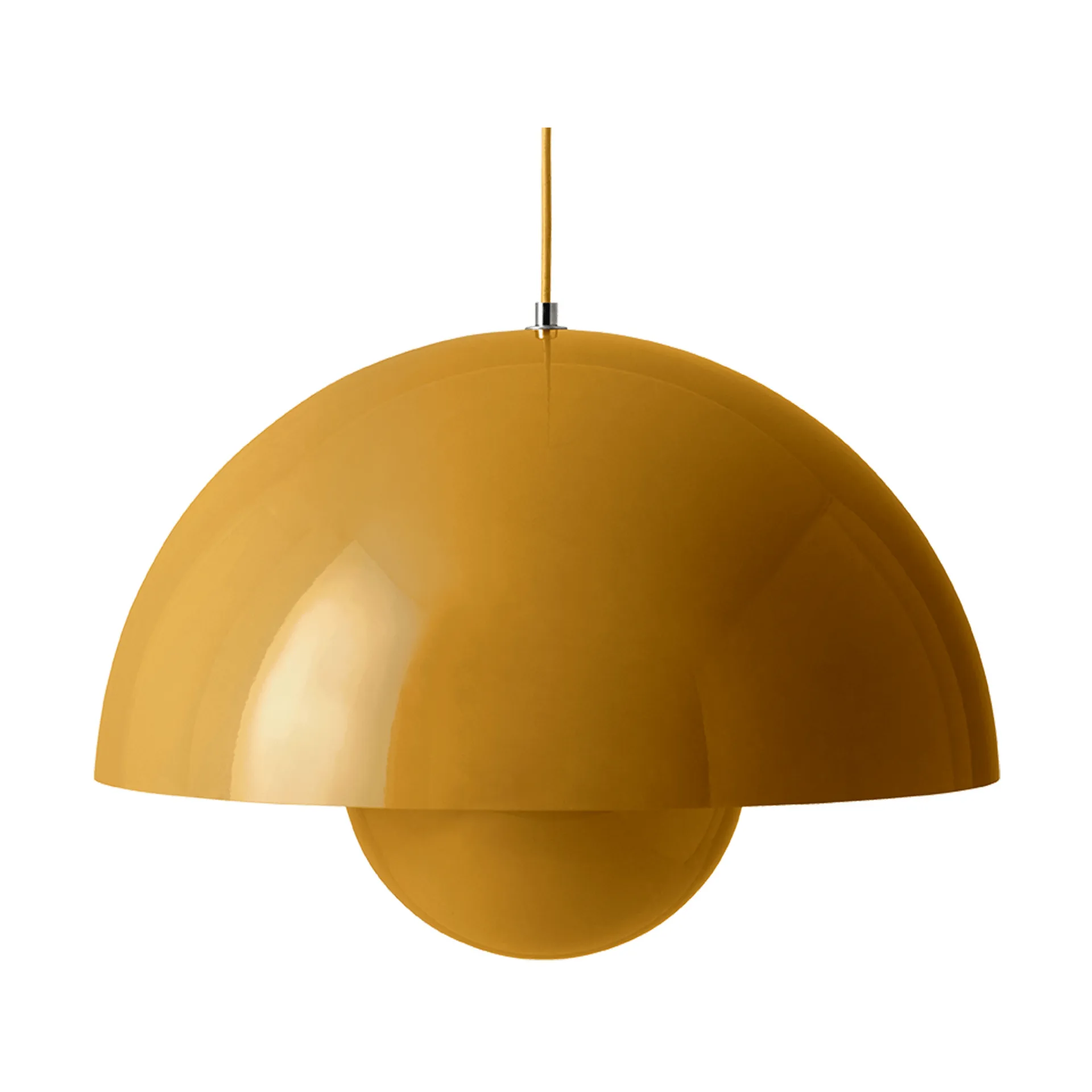 Candeeiro suspenso grande FlowerPot VP2, Mostarda &Tradition