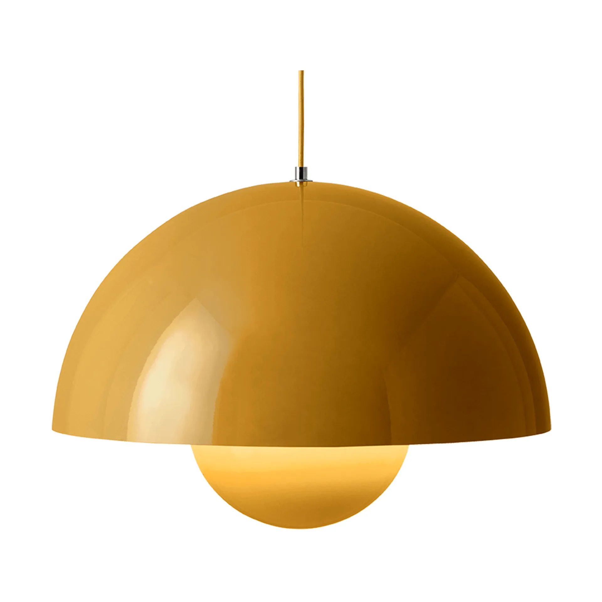 Candeeiro suspenso grande FlowerPot VP2, Mostarda &Tradition