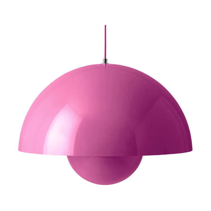 Candeeiro suspenso grande FlowerPot VP2 - rosa vibrante - &Tradition