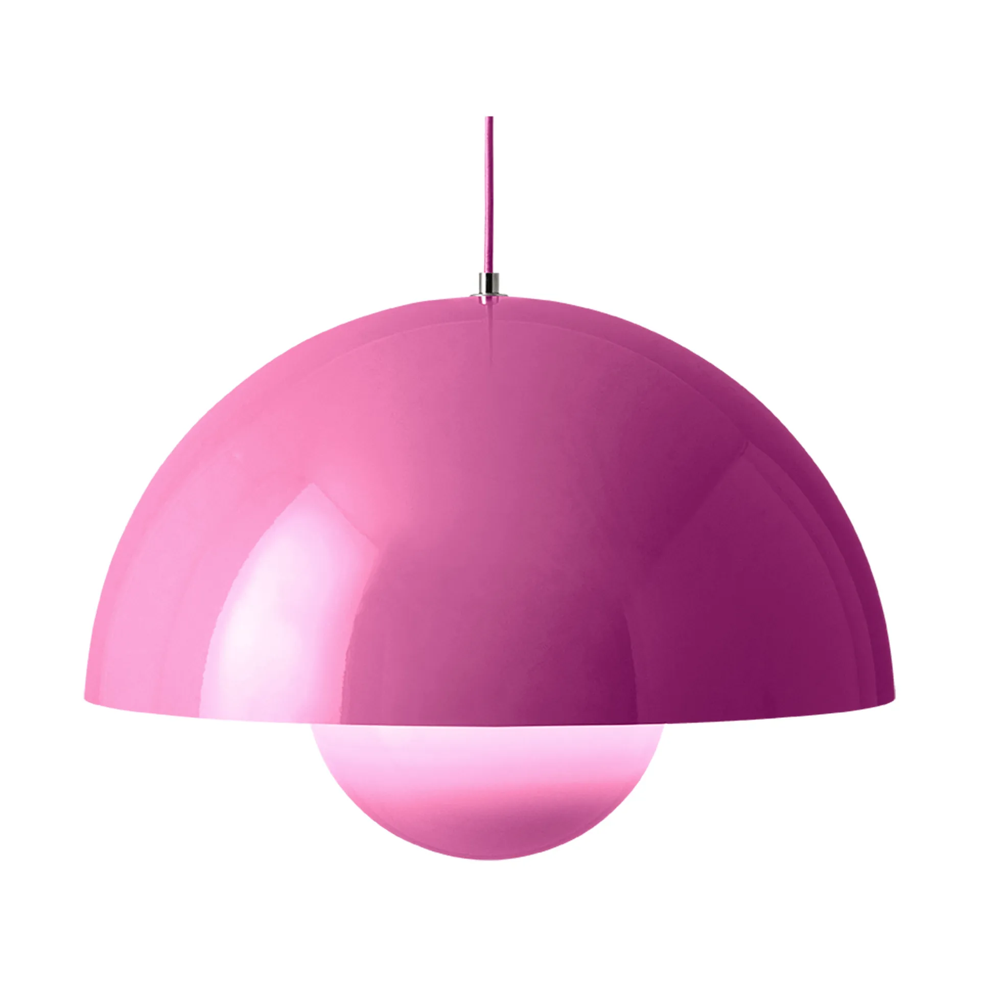 Candeeiro suspenso grande FlowerPot VP2, rosa vibrante &Tradition