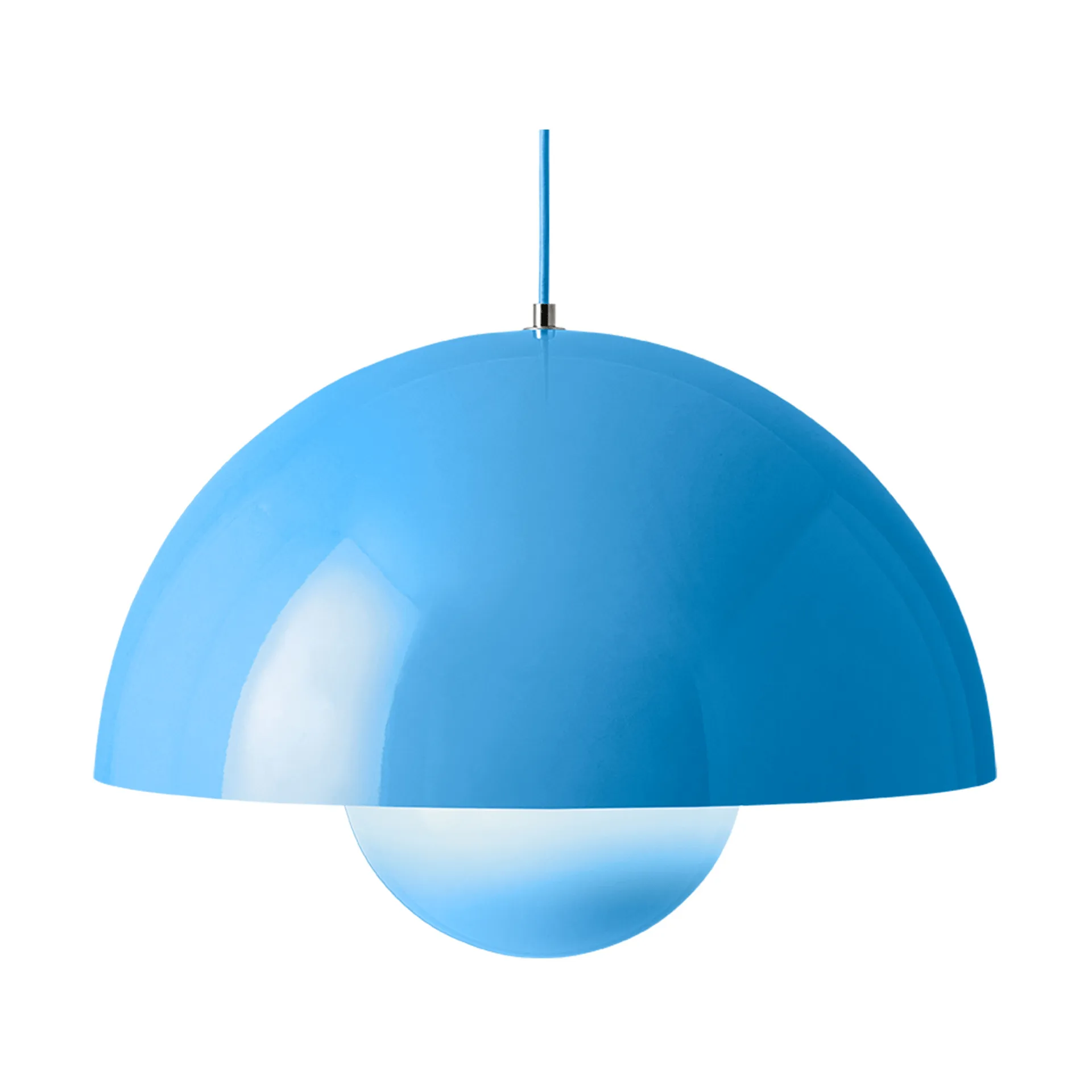 Candeeiro suspenso grande FlowerPot VP2, Swim blue &Tradition