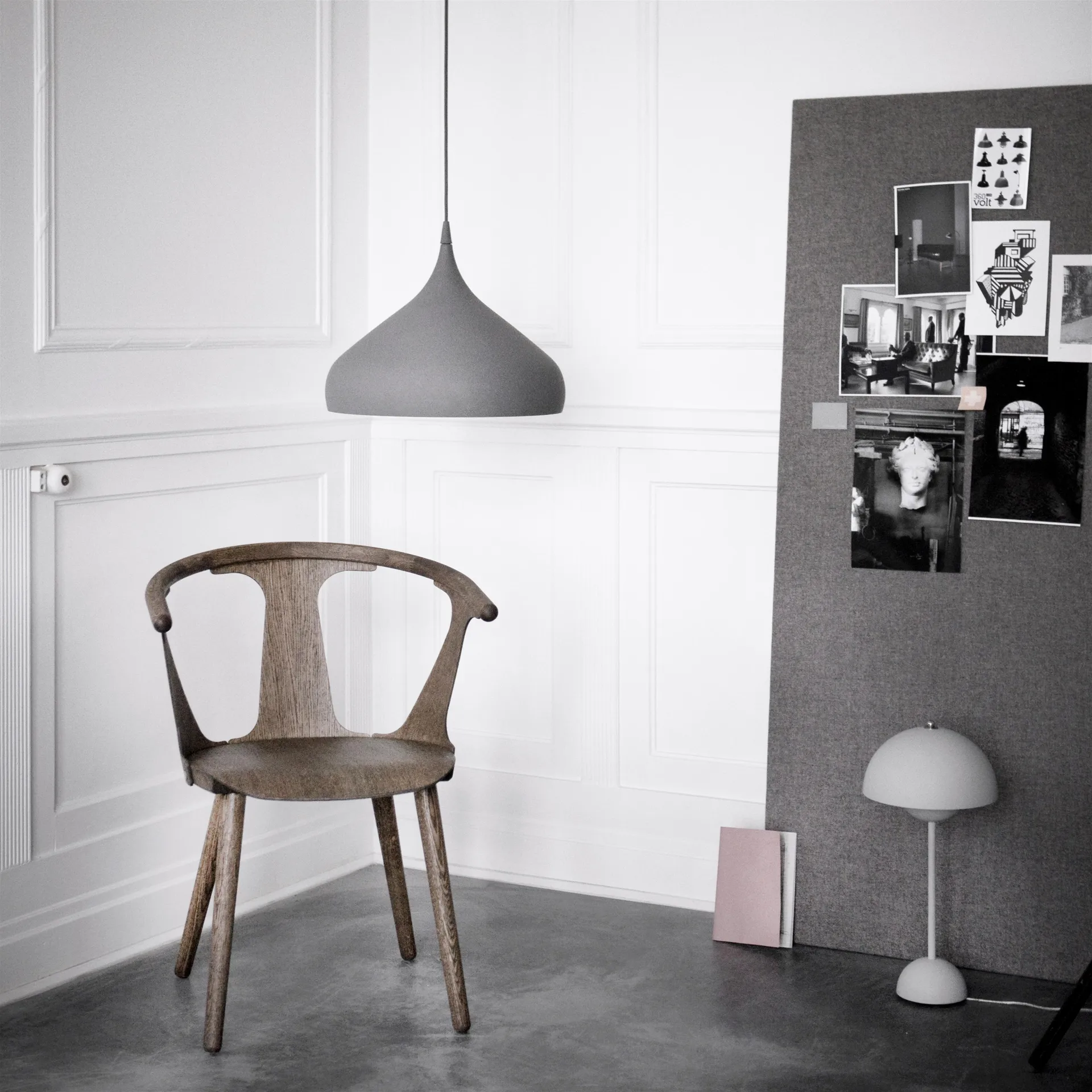 Candeeiro suspenso Spinning BH2, cinza escuro mate  &Tradition