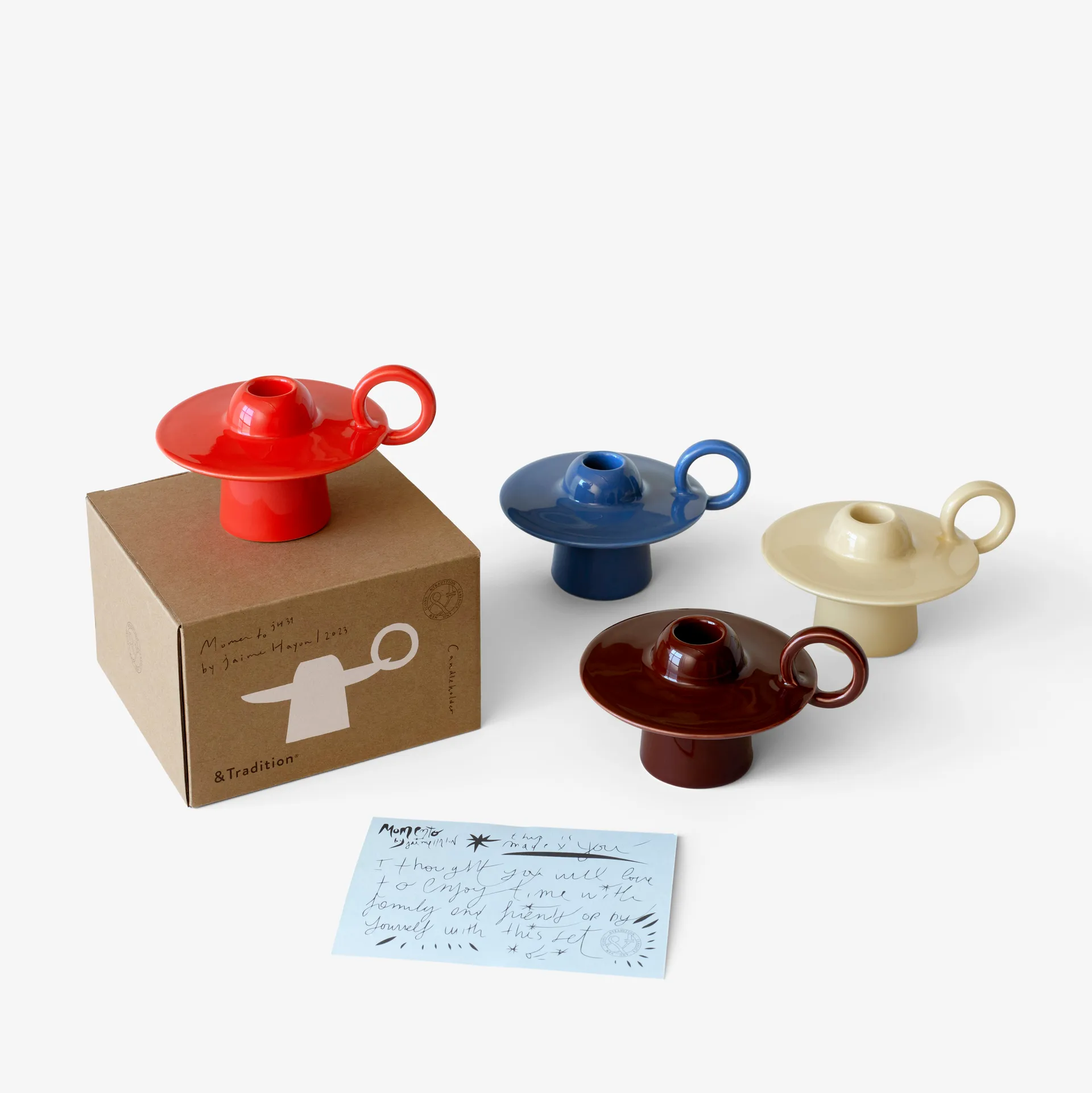 Castiçal Momento JH39, Vermelho Poppy  &Tradition