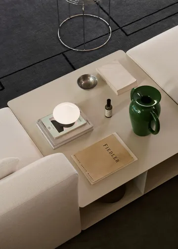 Develius EV3 mesa de centro - Aço marfim, Ø89 × 40 cm - &Tradition