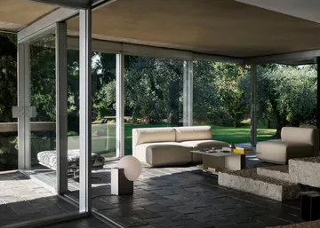 Develius EV3 mesa de centro - Aço marfim, Ø89 × 40 cm - &Tradition