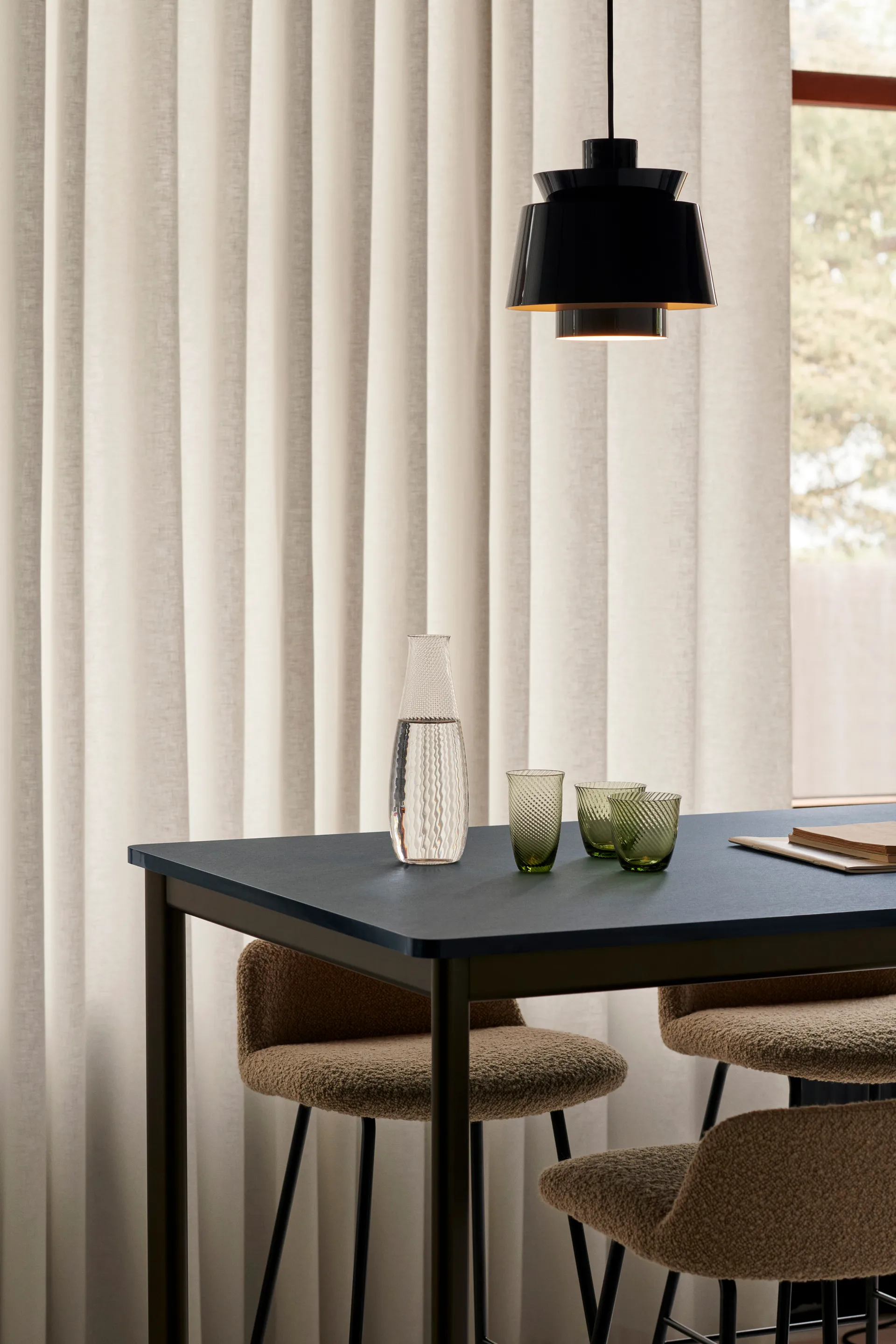 Lâmpada Edição Especial de Aniversário Utzon JU1, Azul steel &Tradition