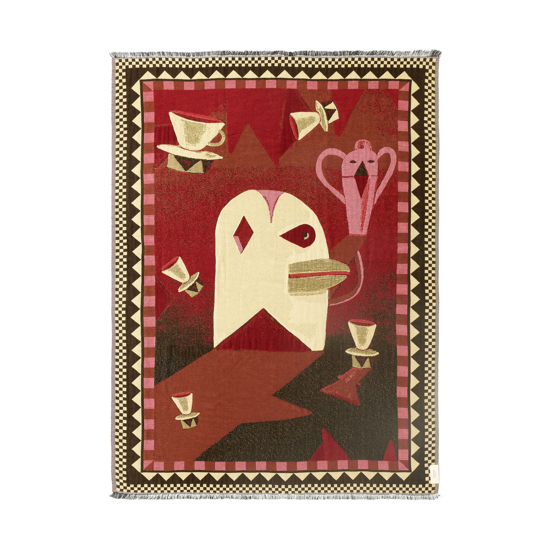 Manta Momento JH46 180x130 cm, Red dawn &Tradition