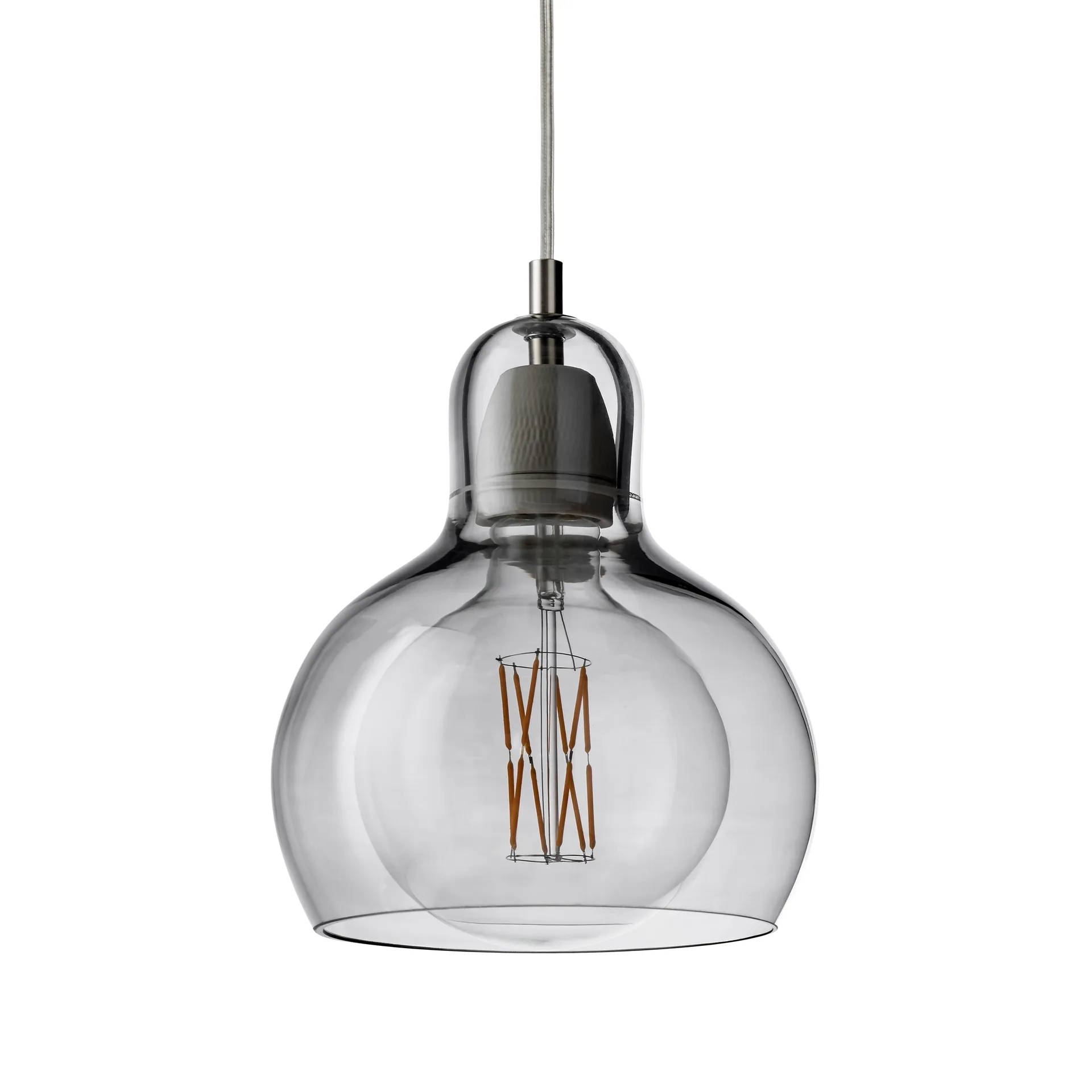 Mega Bulb, Prateado-cabo transparente &Tradition