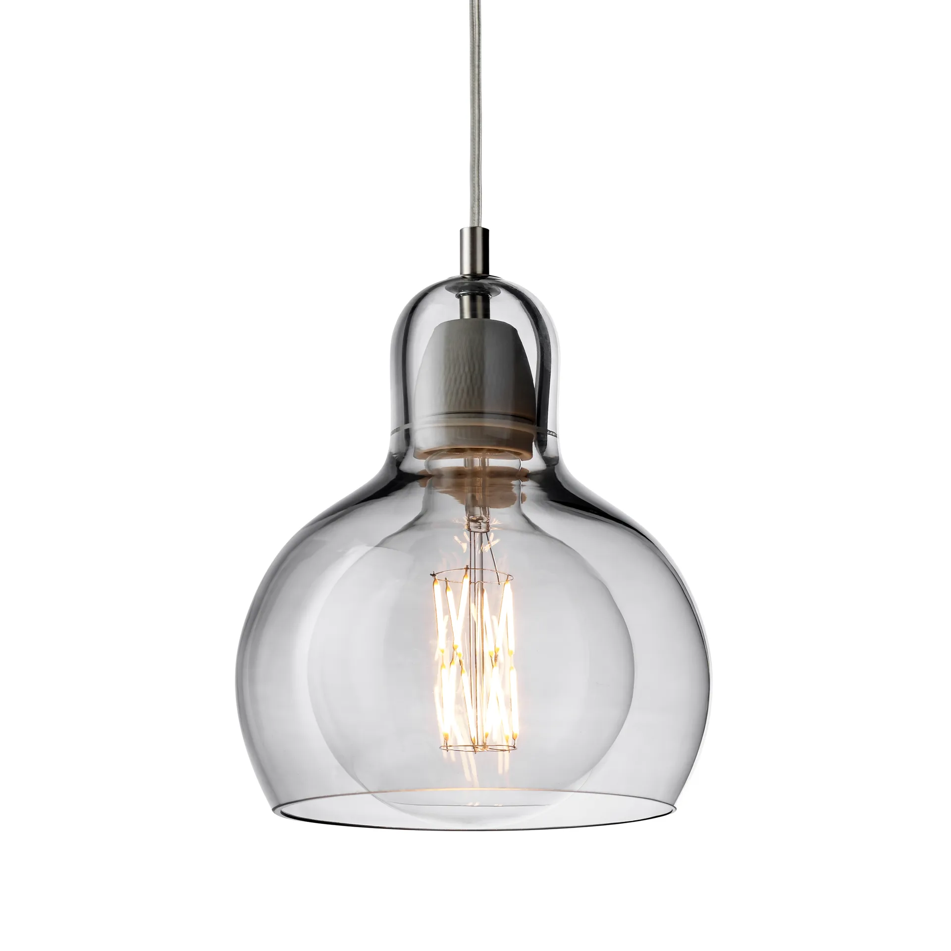 Mega Bulb, Prateado-cabo transparente &Tradition
