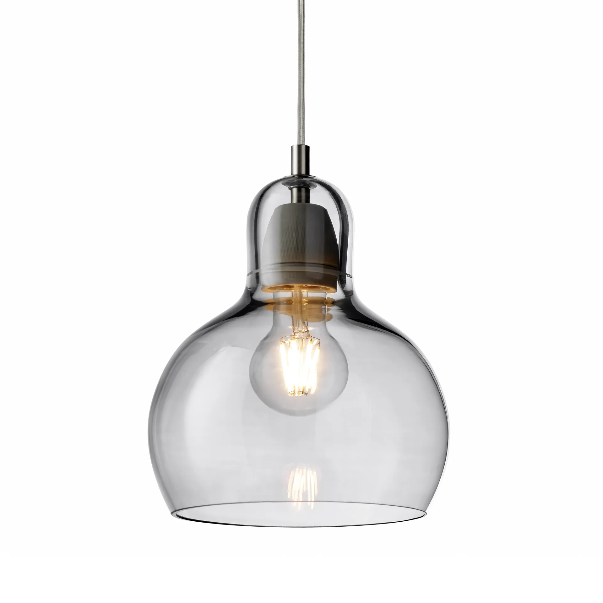 Mega Bulb, Prateado-cabo transparente &Tradition