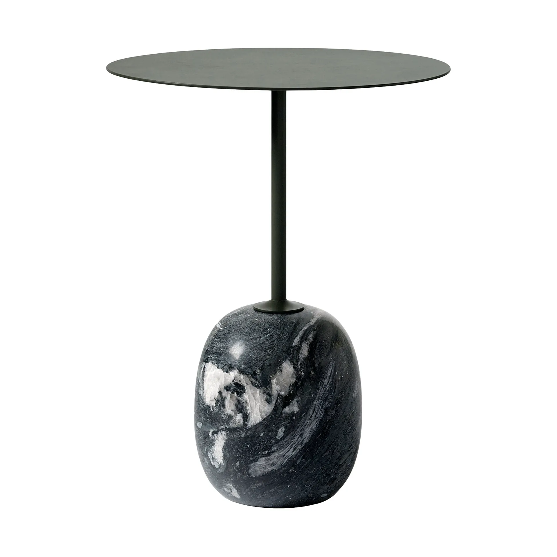 Mesa de apoio Lato LN8, Deep green-verde grigio, Ø40x50 cm &Tradition