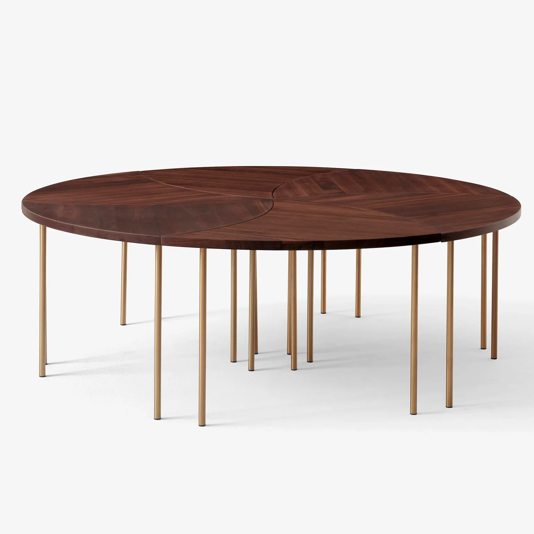 Mesa de apoio Pinwheel HM7, Walnut &Tradition