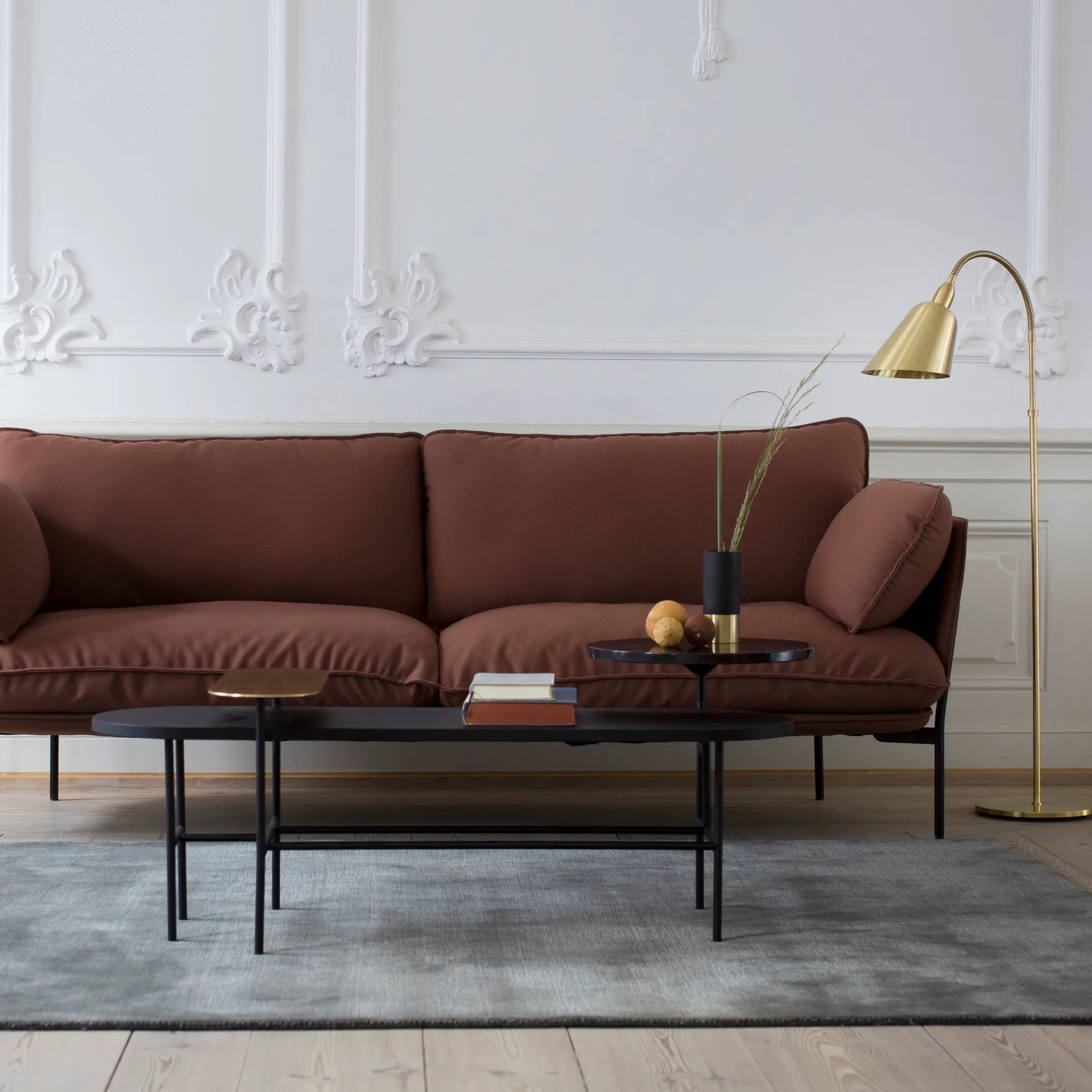 Mesa de centro Palette JH7, preto &Tradition