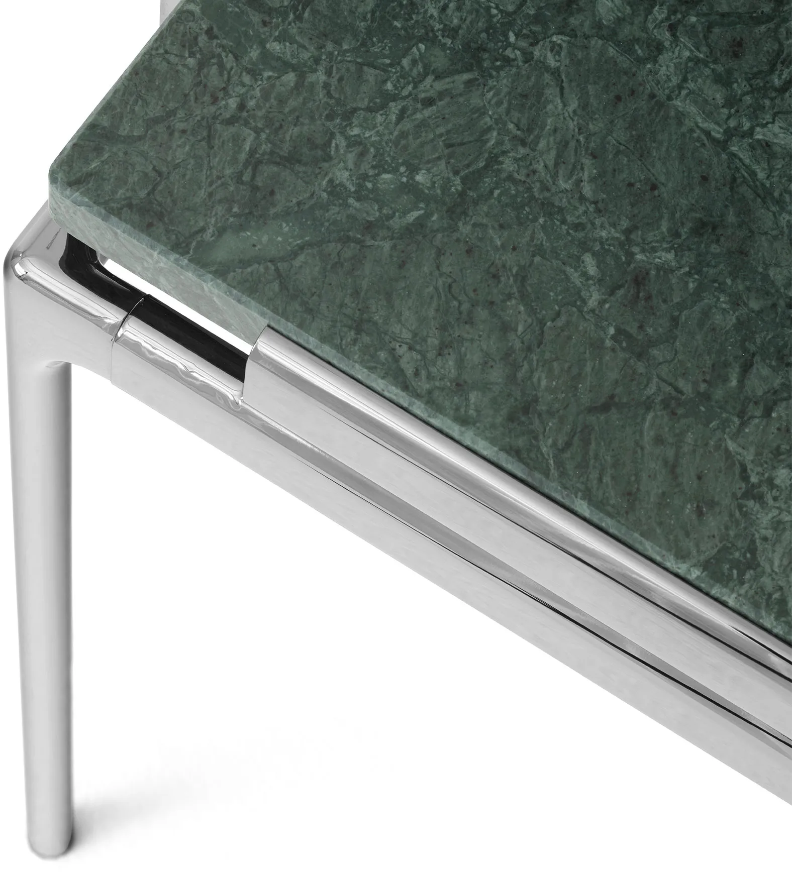 Mesa de centro Sett LN13, Verde guatemala-dark chrome &Tradition