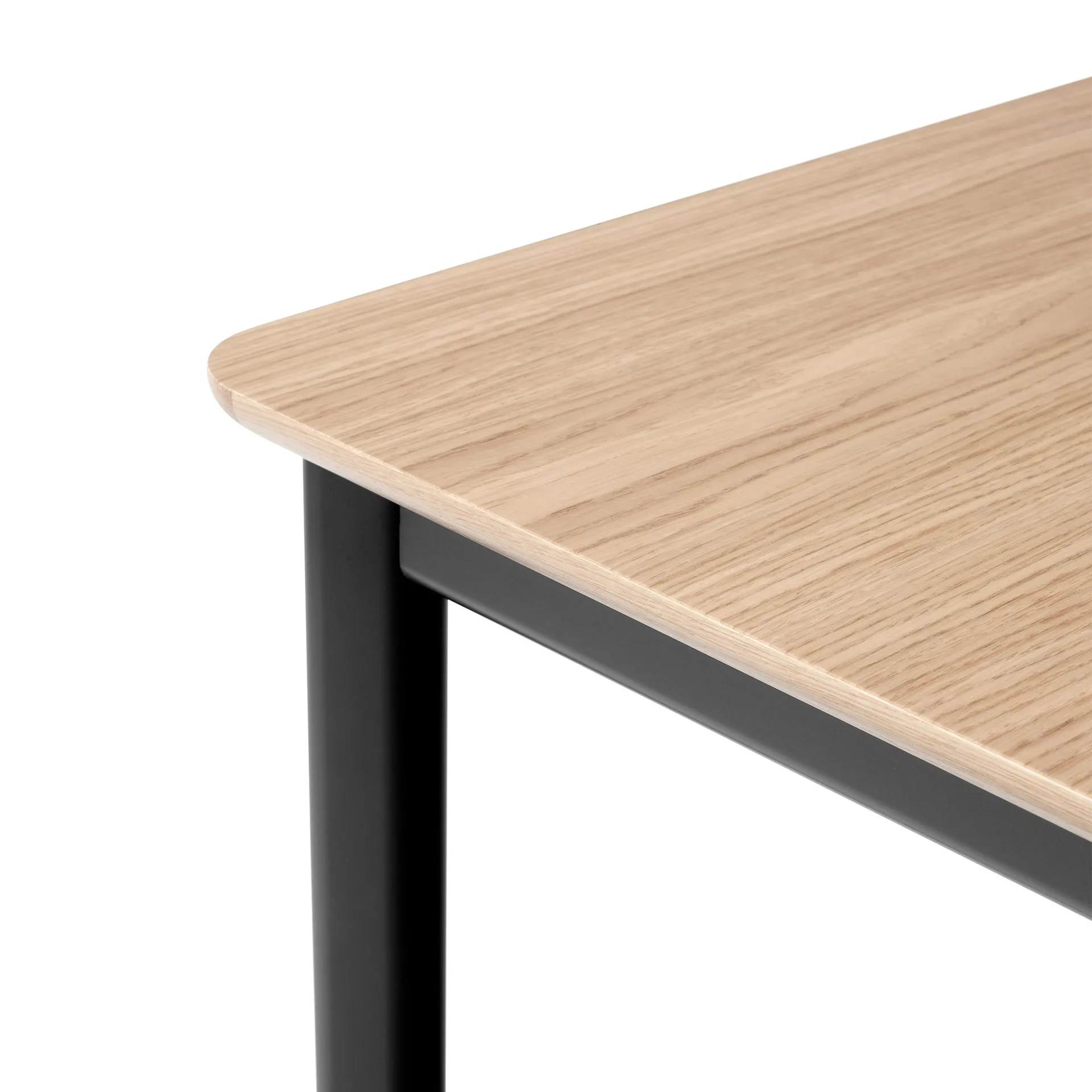 Mesa de jantar Drip HW116 83x193 cm, Black frame-clear lacq. oak &Tradition