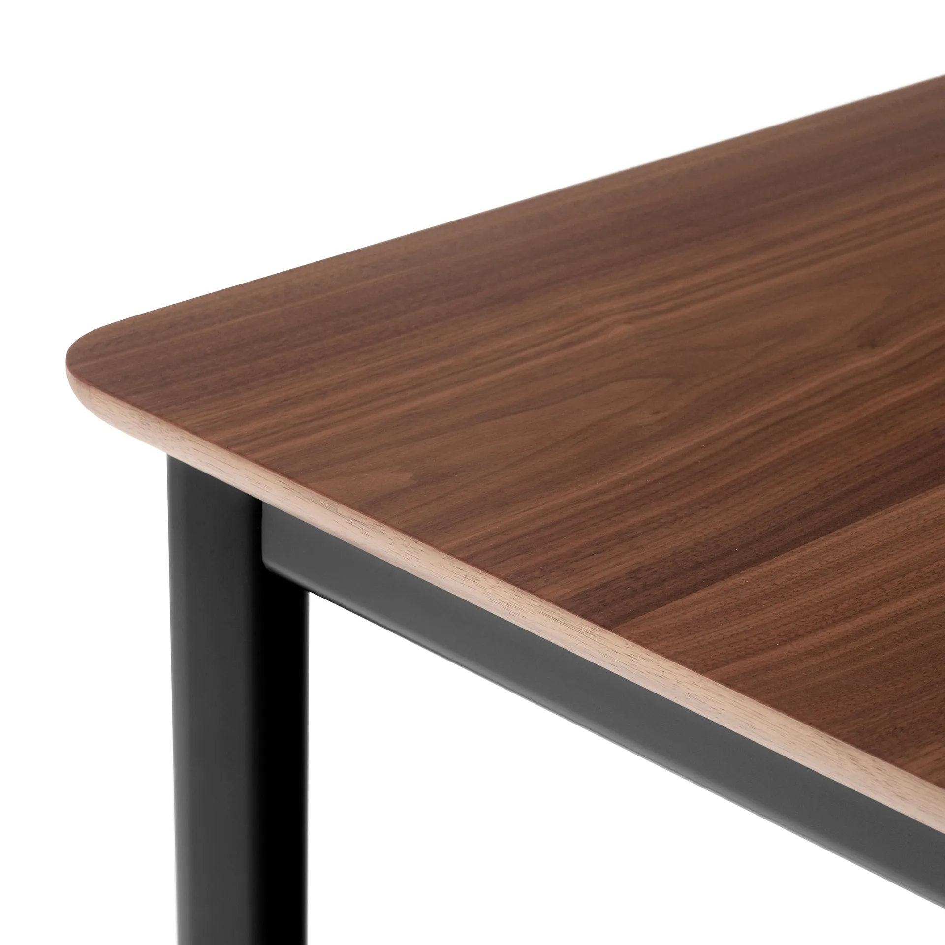 Mesa de jantar Drip HW116 83x193 cm, Black frame-clear lacq. walnut &Tradition