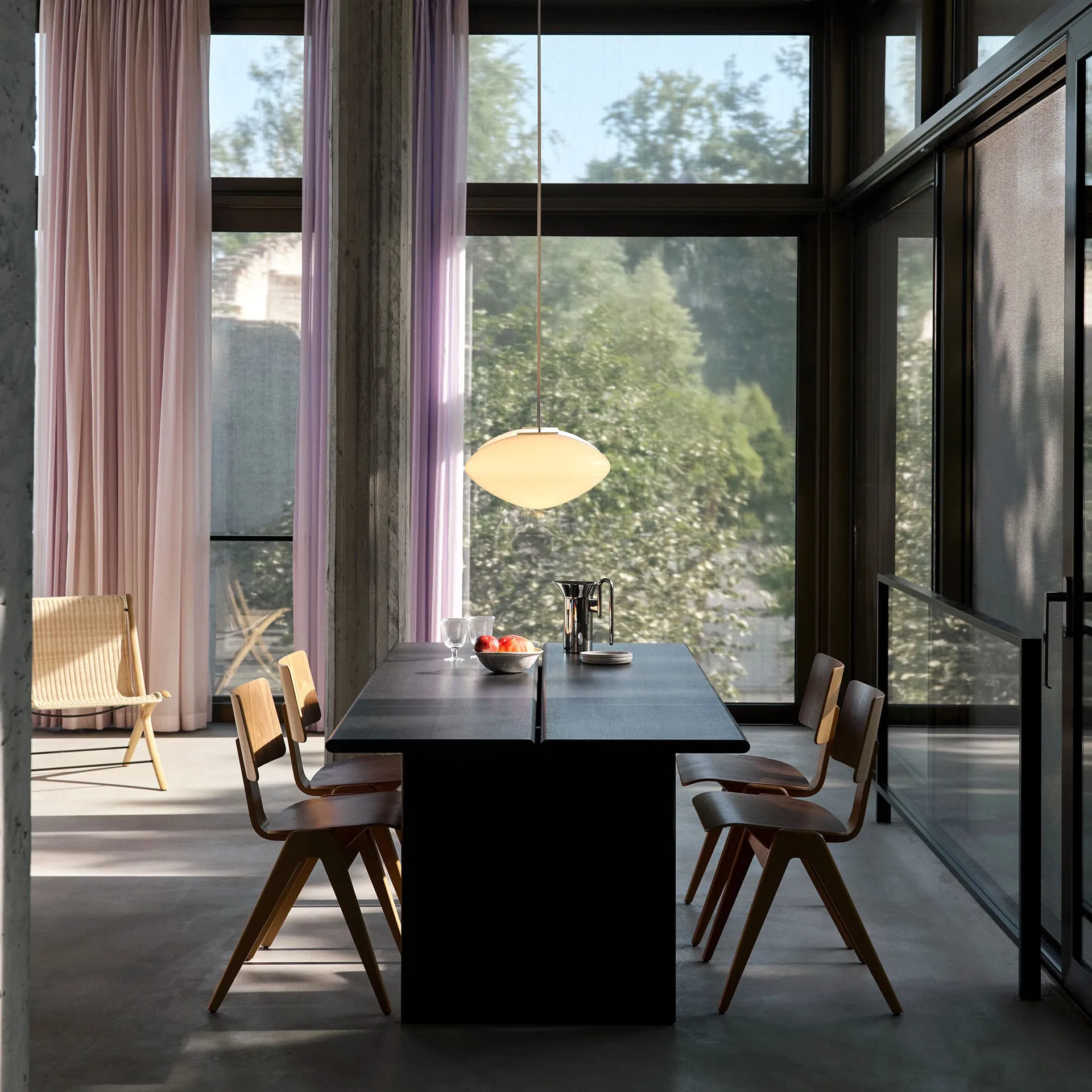 Mesa de jantar Ita OS1 95x200 cm, Dark stained oak &Tradition