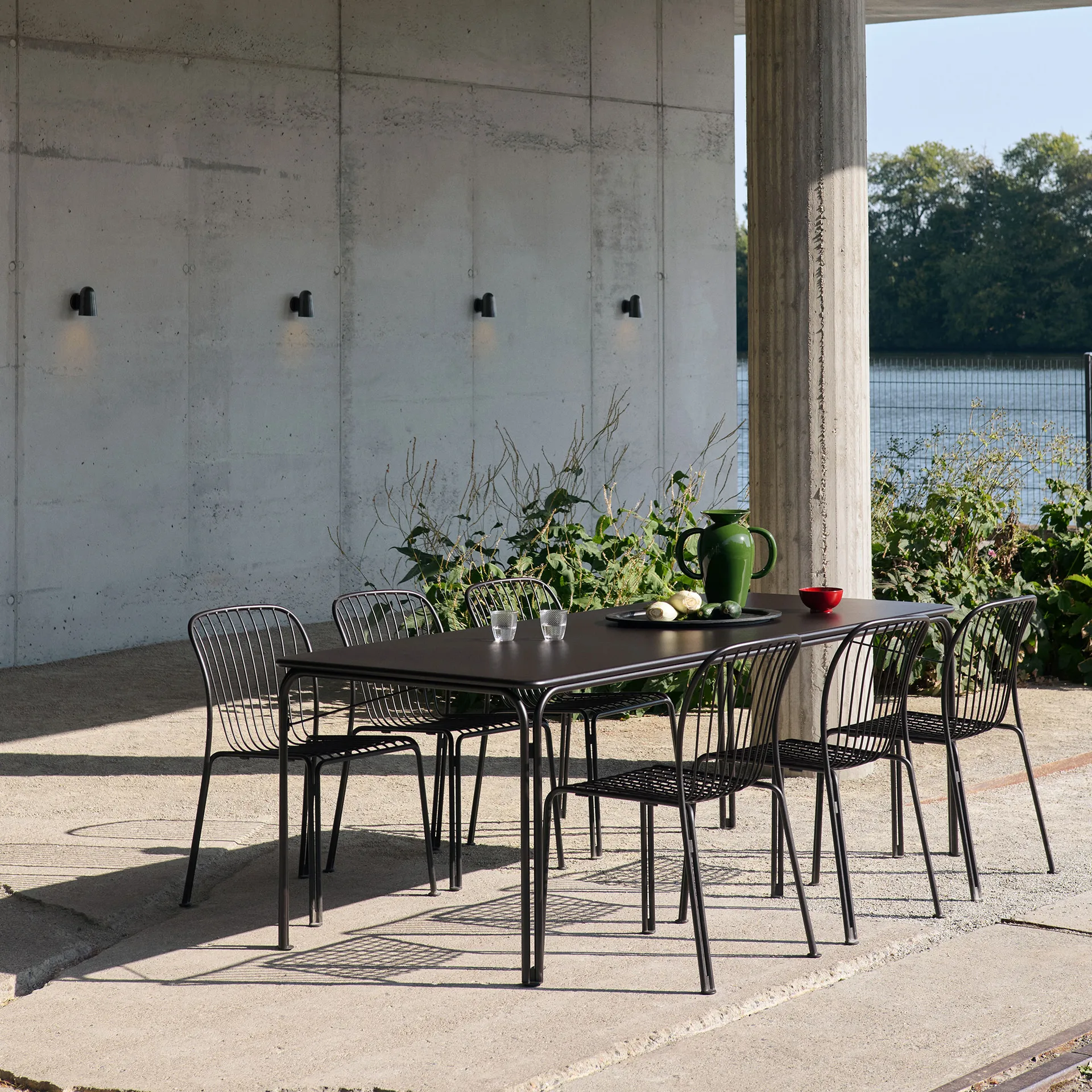 Mesa de jantar Thorvald Outdoor SC99 220 cm, Warm black &Tradition