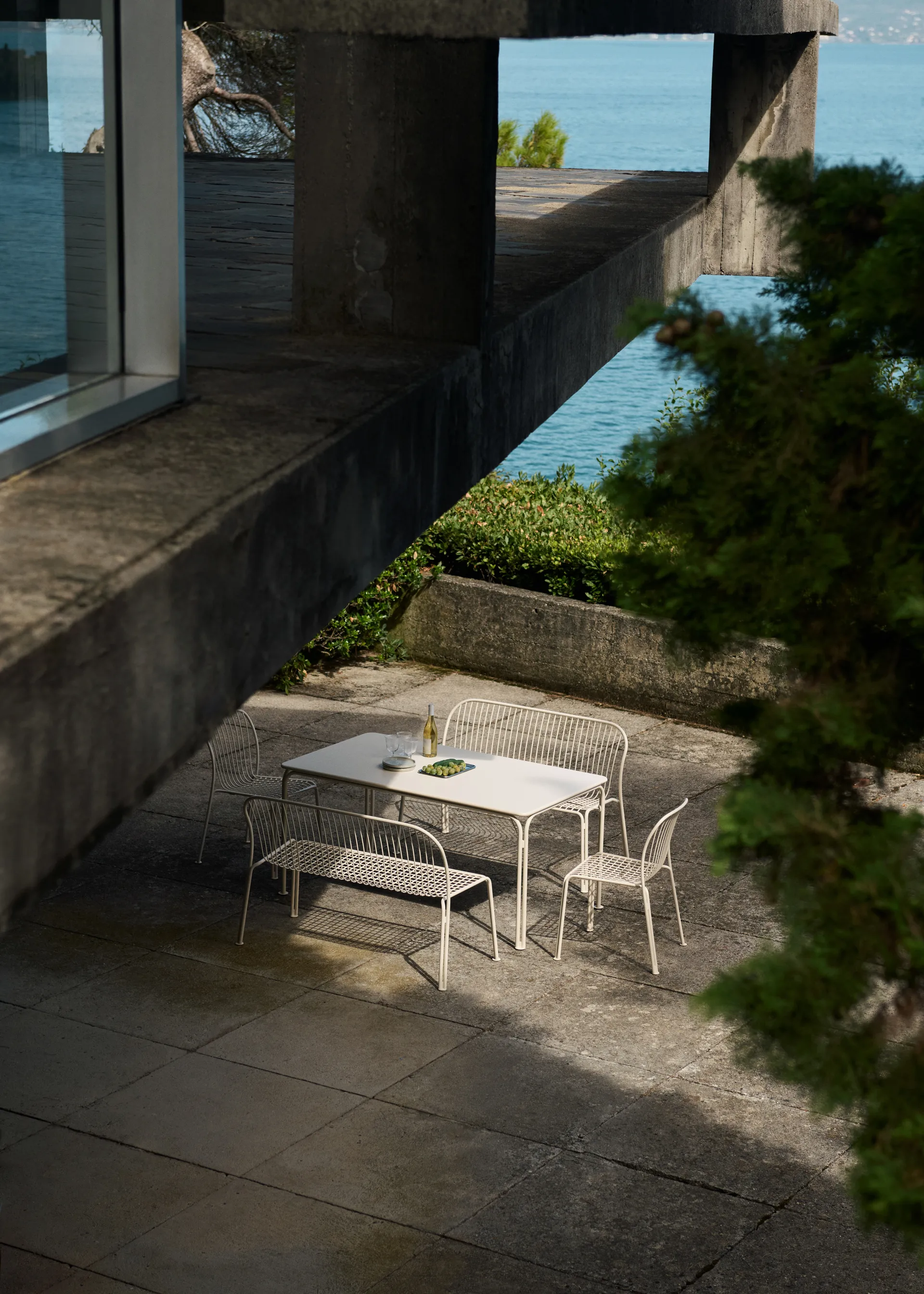 Mesa de jantar Thorvald SC113, Marfim, 160 cm &Tradition