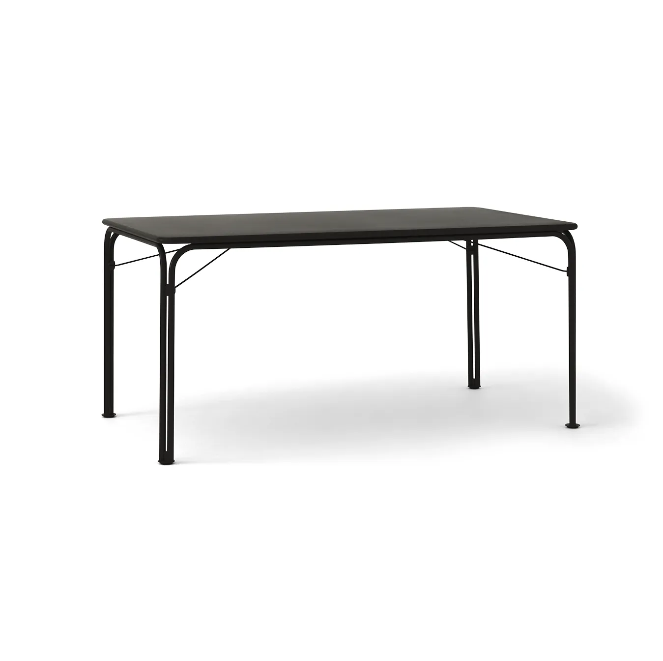 Mesa de jantar Thorvald SC113, Preto quente, 160 cm &Tradition