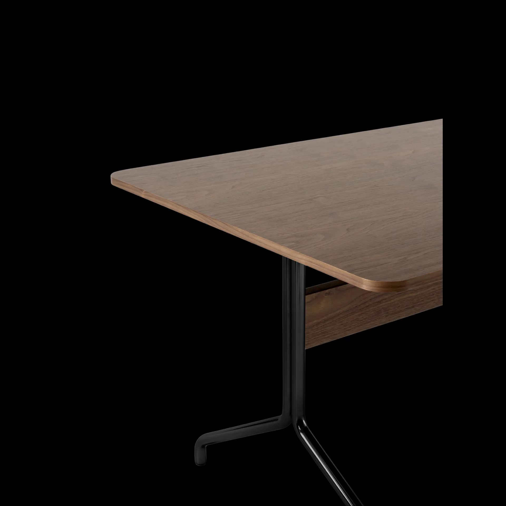 Pavilion mesa de jantar AV18 160x90 cm, Noz-moldura preto &Tradition