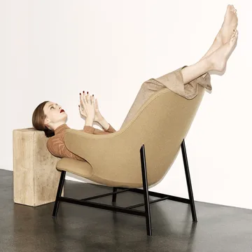 Poltrona Catch JH13 - Divina 944 green-pés pretos - &Tradition