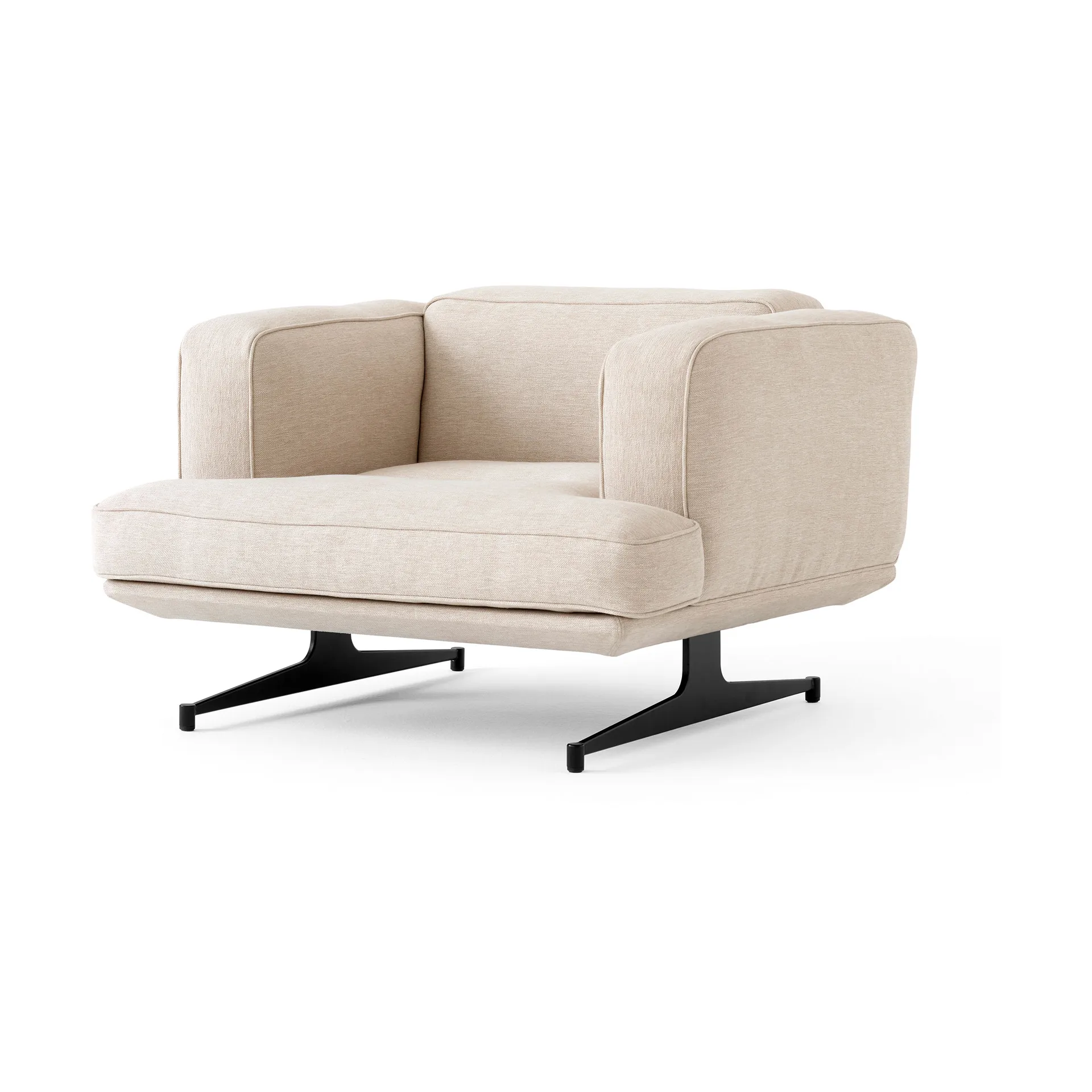 Poltrona Inland AV21, Argila 0011-preto quente &Tradition