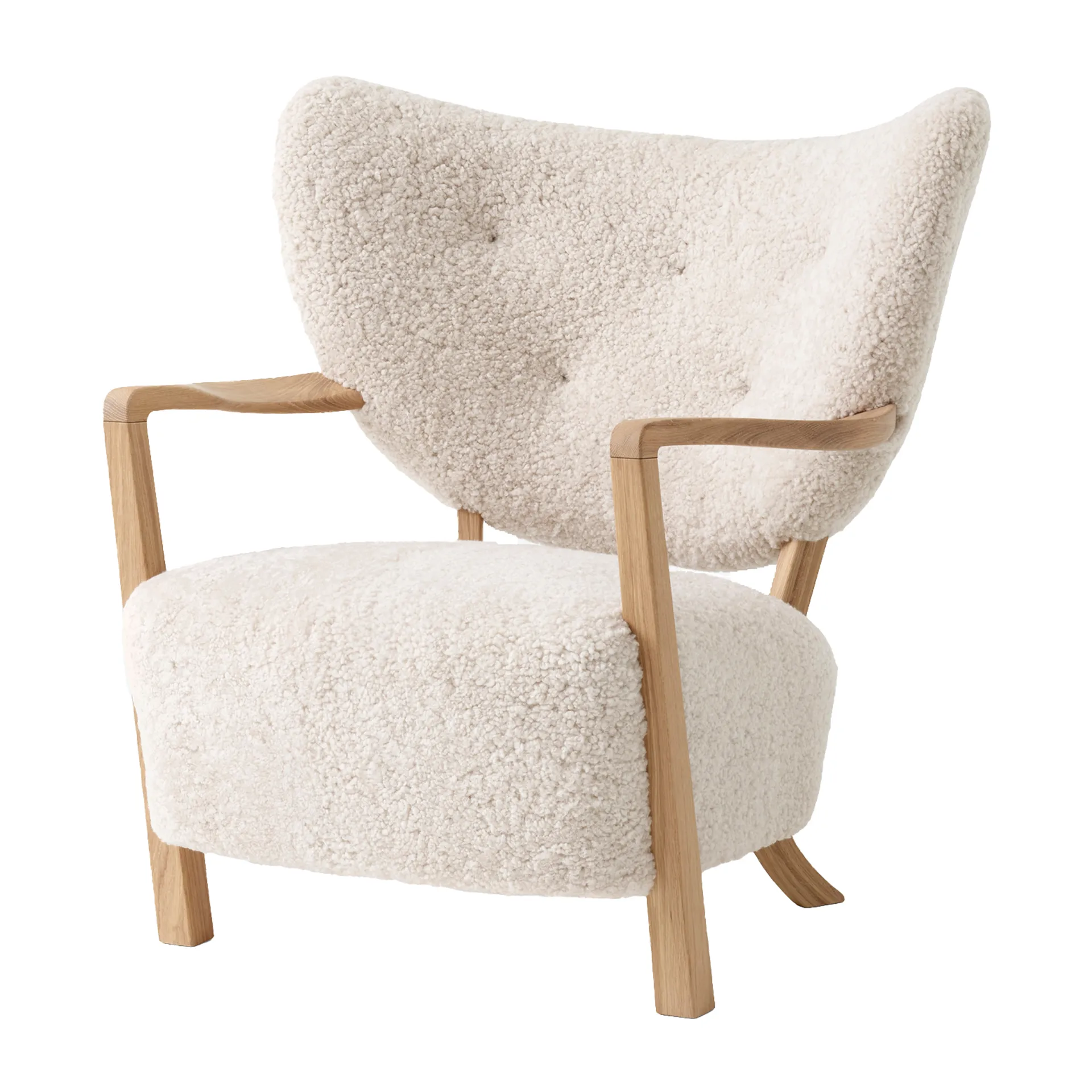 Poltrona Wulff Lounge Chair ATD2, Carvalho Oleado-Moonlight &Tradition