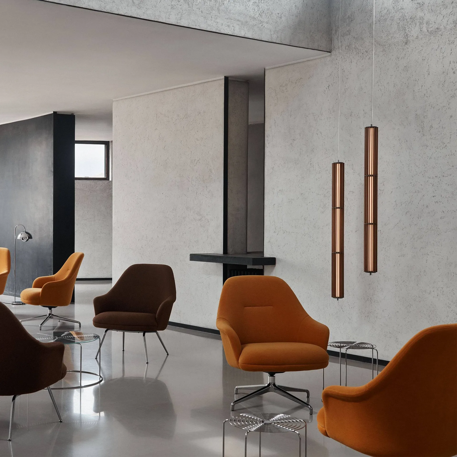 Rely HW139 poltrona lounge, Gentle 0433-alumínio &Tradition