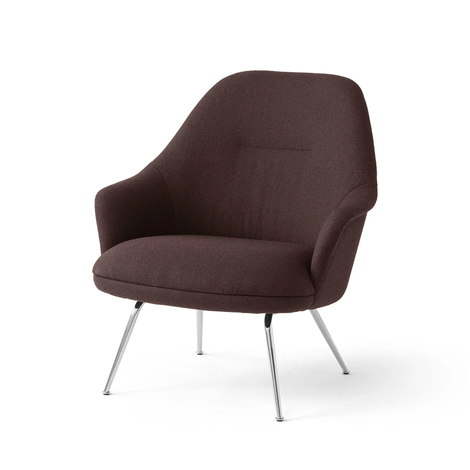 Rely HW139 poltrona lounge, Saxion 0397-cromo &Tradition