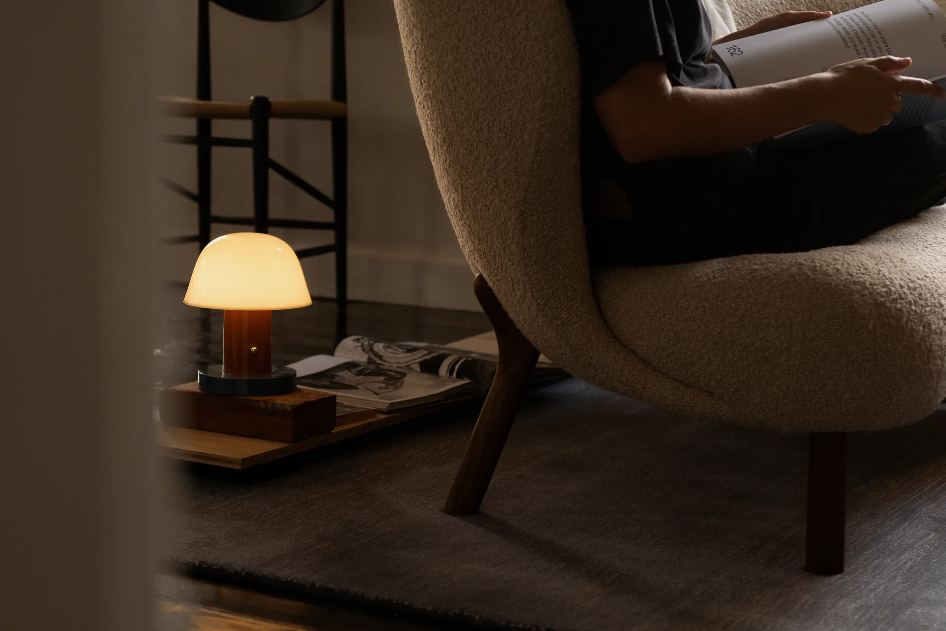 Sofá Little Petra VB2, Carvalho oleado-Moonlight &Tradition