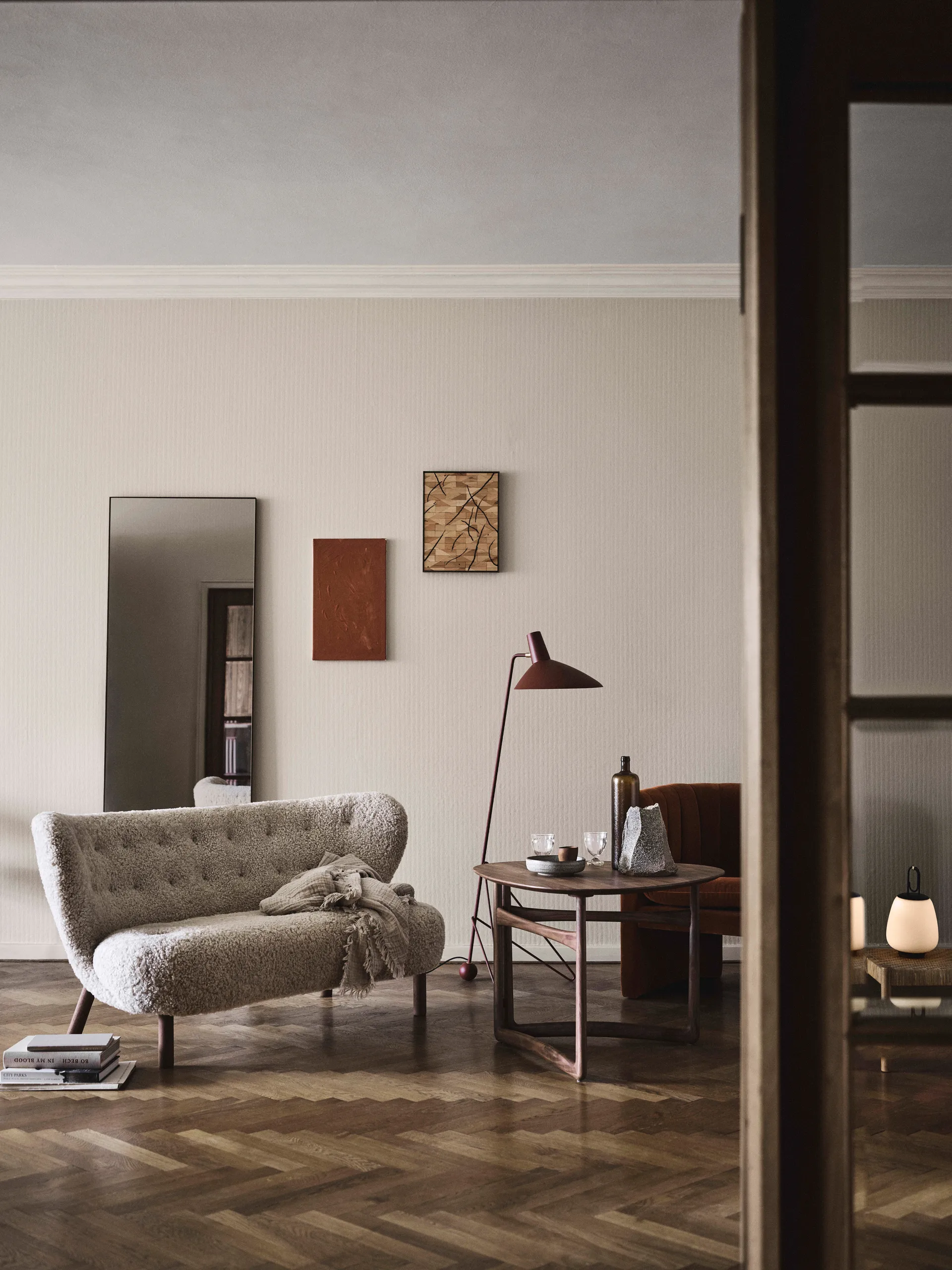 Sofá Little Petra VB2, Nogueira oleada-Moonlight &Tradition