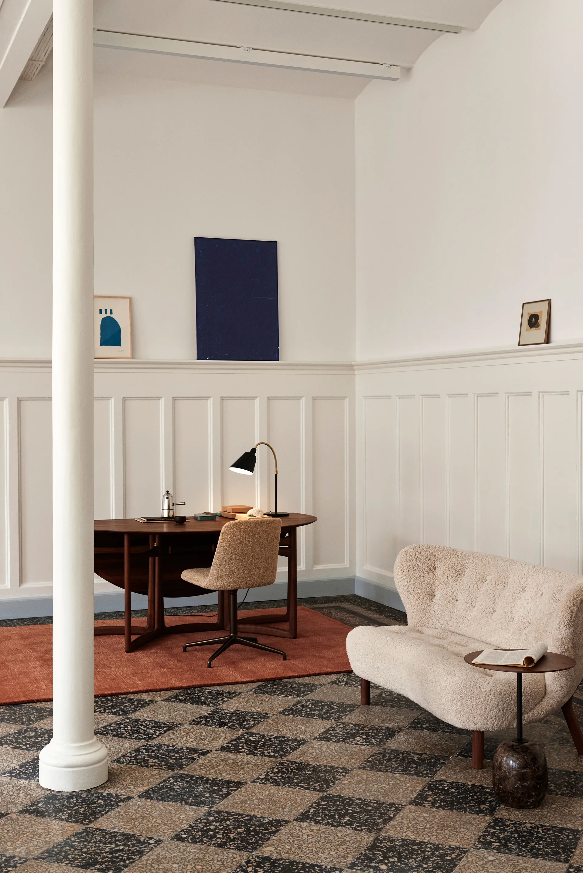 Sofá Little Petra VB2, Nogueira oleada-Moonlight &Tradition