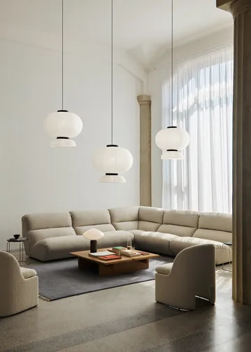 Sofá modular Hi Lo AV55 módulo de canto - Cifrado 0121 - &Tradition