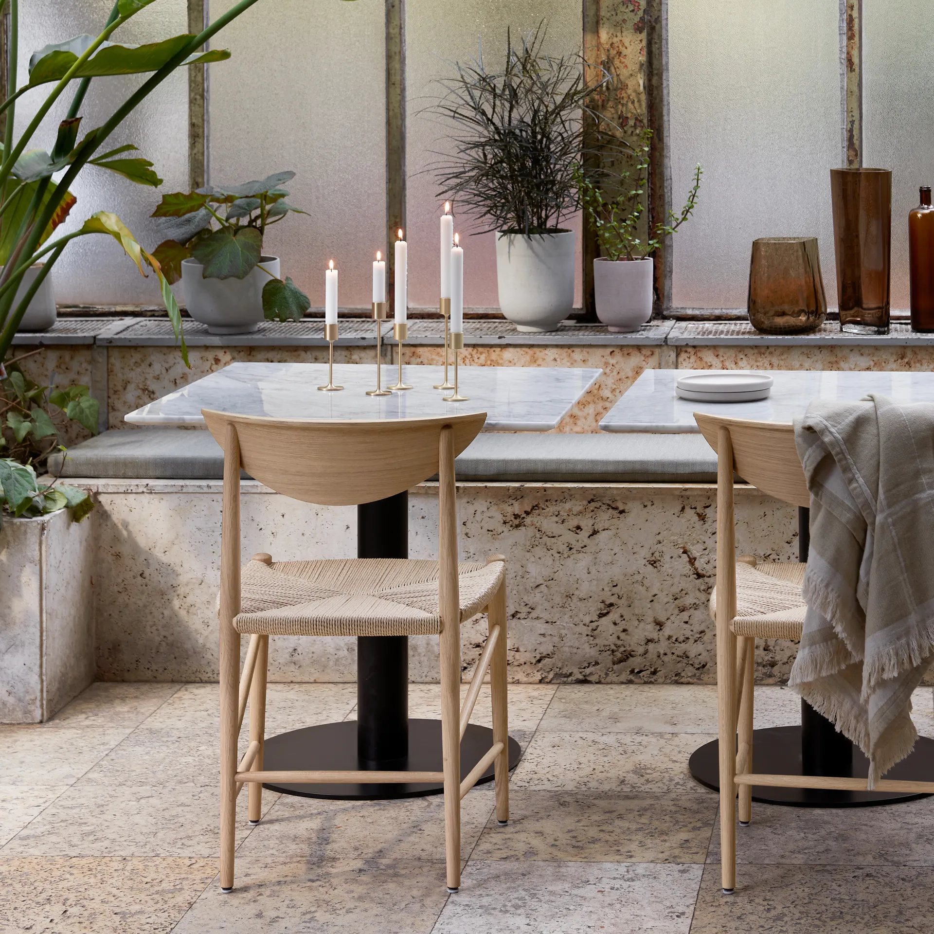 Suporte de velas Collect SC57, latão &Tradition