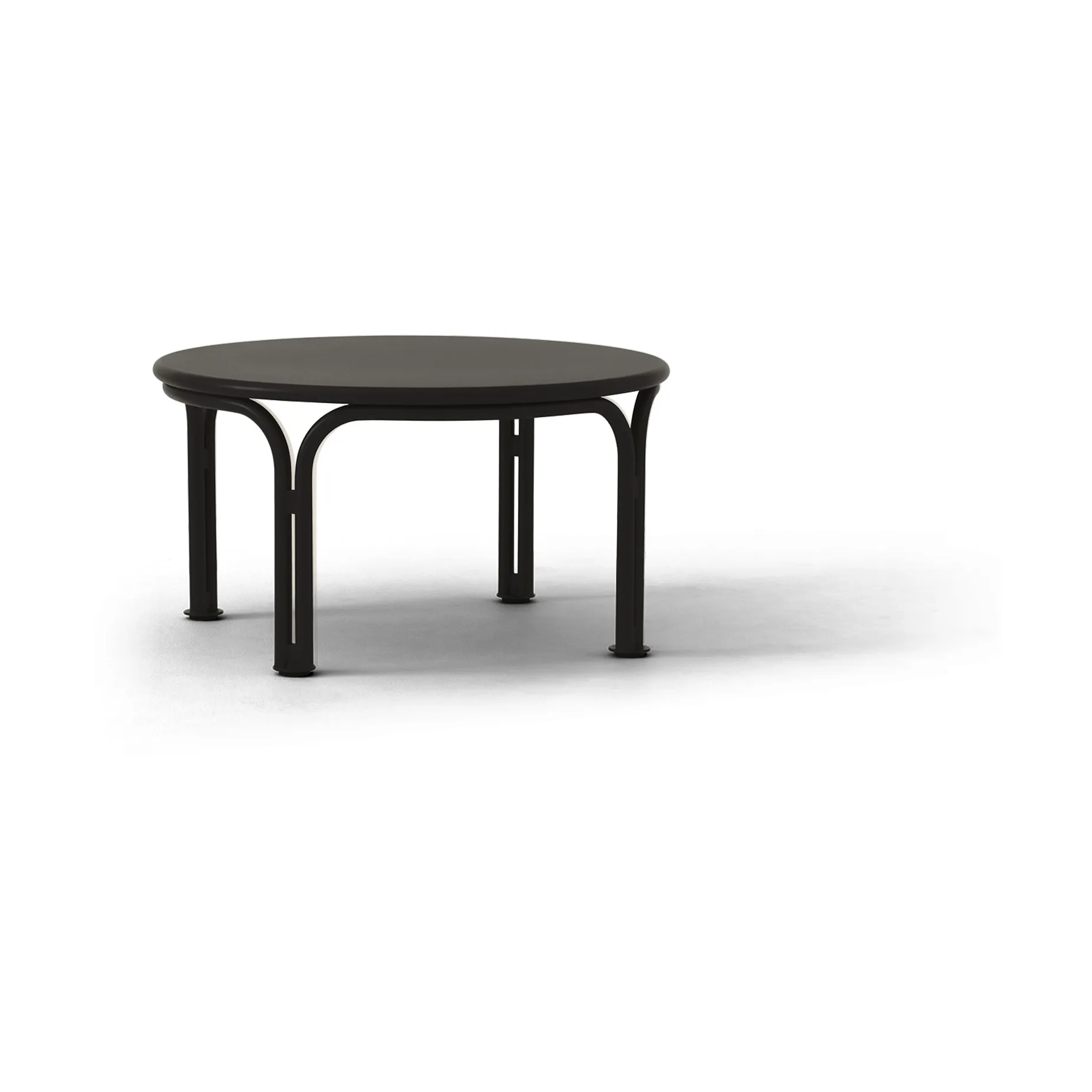 Thorvald SC108 mesa de centro, Preto quente, Ø70 cm &Tradition