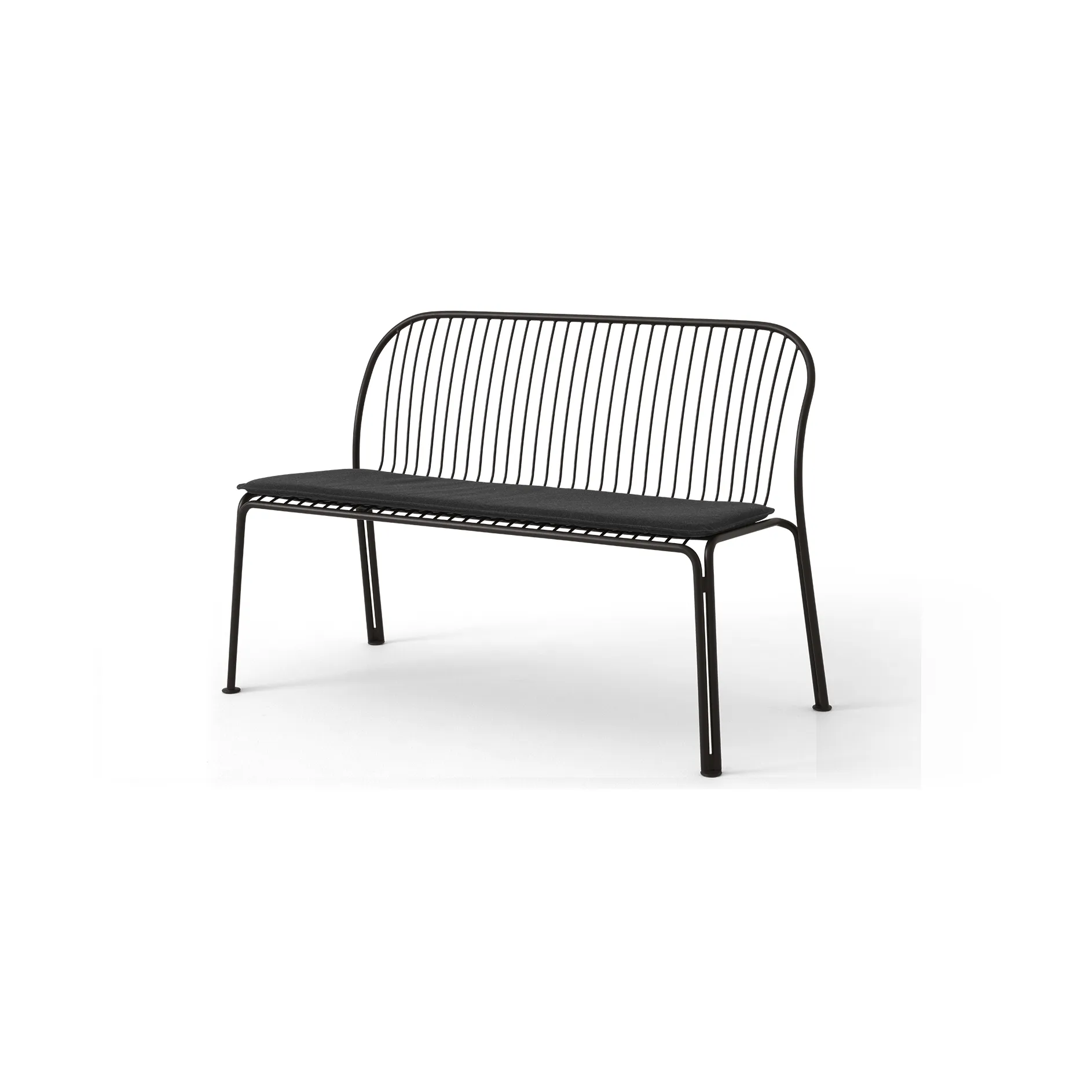 Thorvald SC111 banco, Preto quente, 129 cm &Tradition