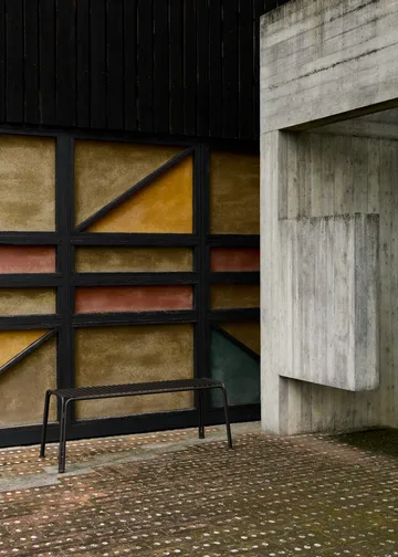 Thorvald SC112 banco - Preto quente, 125 cm - &Tradition